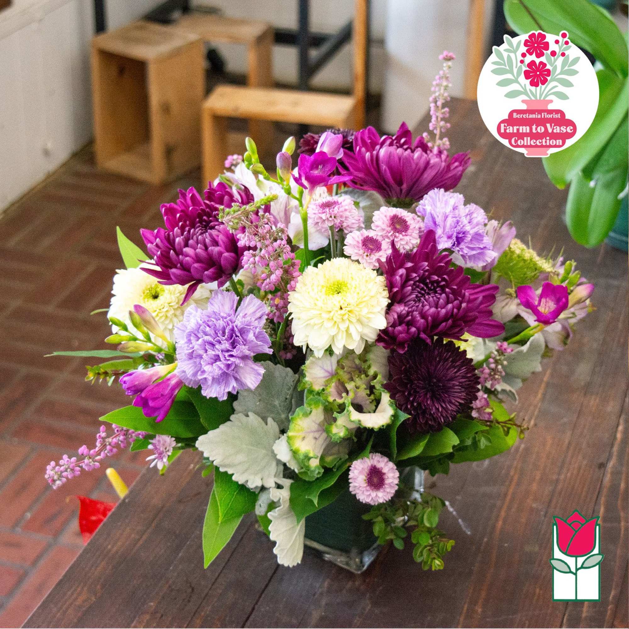 Feeling adventurous? Indulge in our Farm To Vase bouquet, a fresh floral