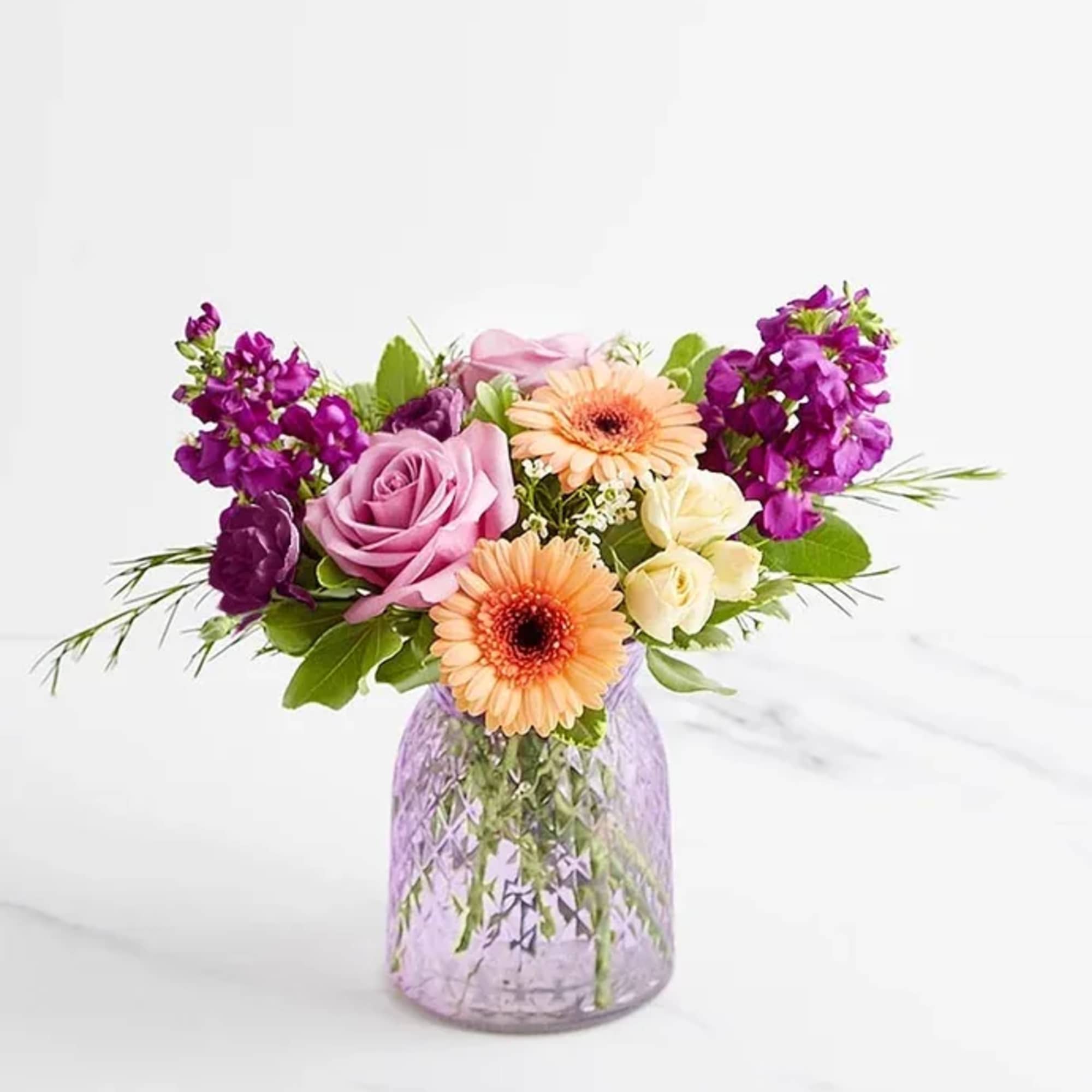 From its variety of blooms to its eye-catching crescent shape, this is