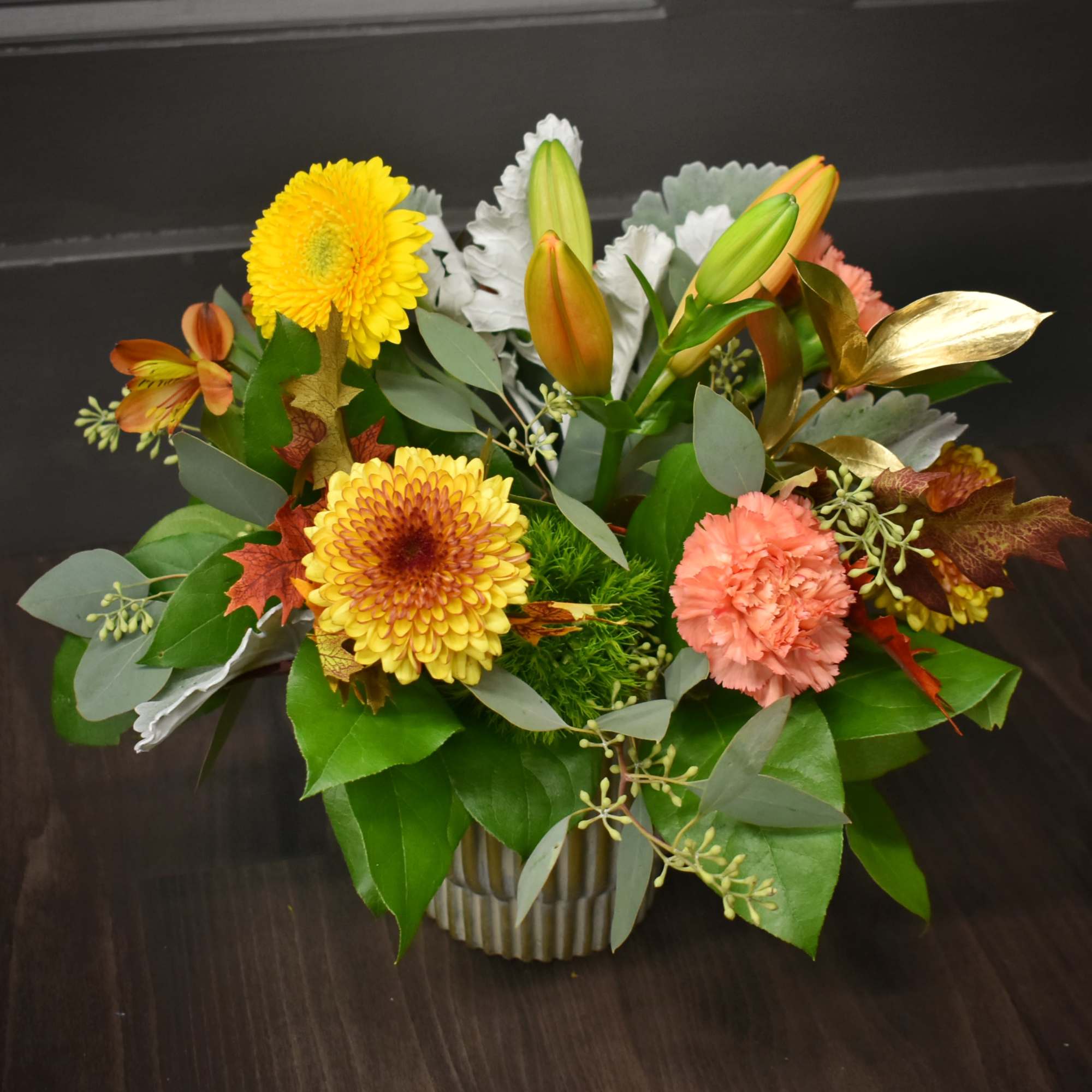 This ribbed ceramic container is filled with all of your fall favorite This ribbed ceramic container is filled with all of your fall favorite