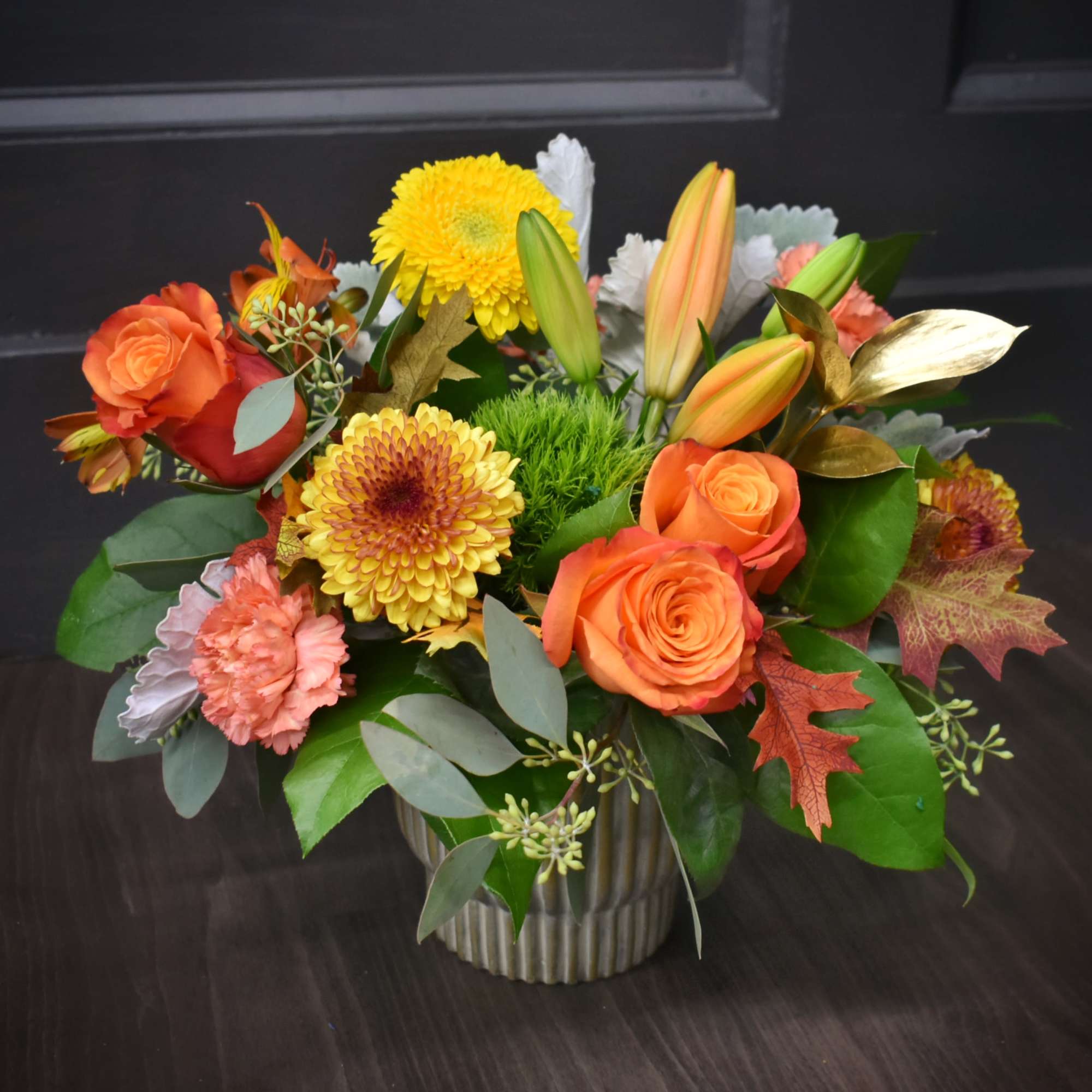 This ribbed ceramic container is filled with all of your fall favorite This ribbed ceramic container is filled with all of your fall favorite