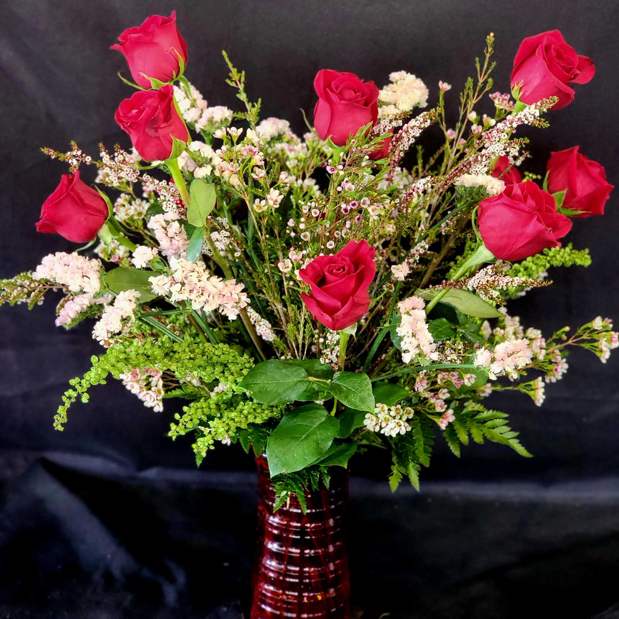 1 dozen in a vase for the classic souls. Eriostemon (when available)