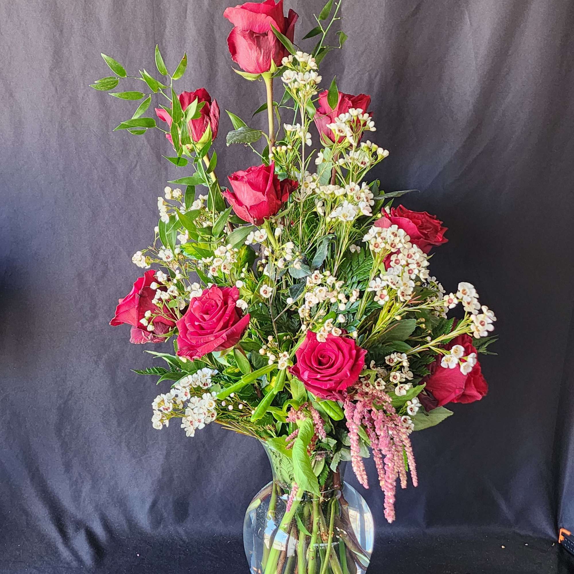 1 dozen in a vase for the classic souls. Eriostemon (when available)