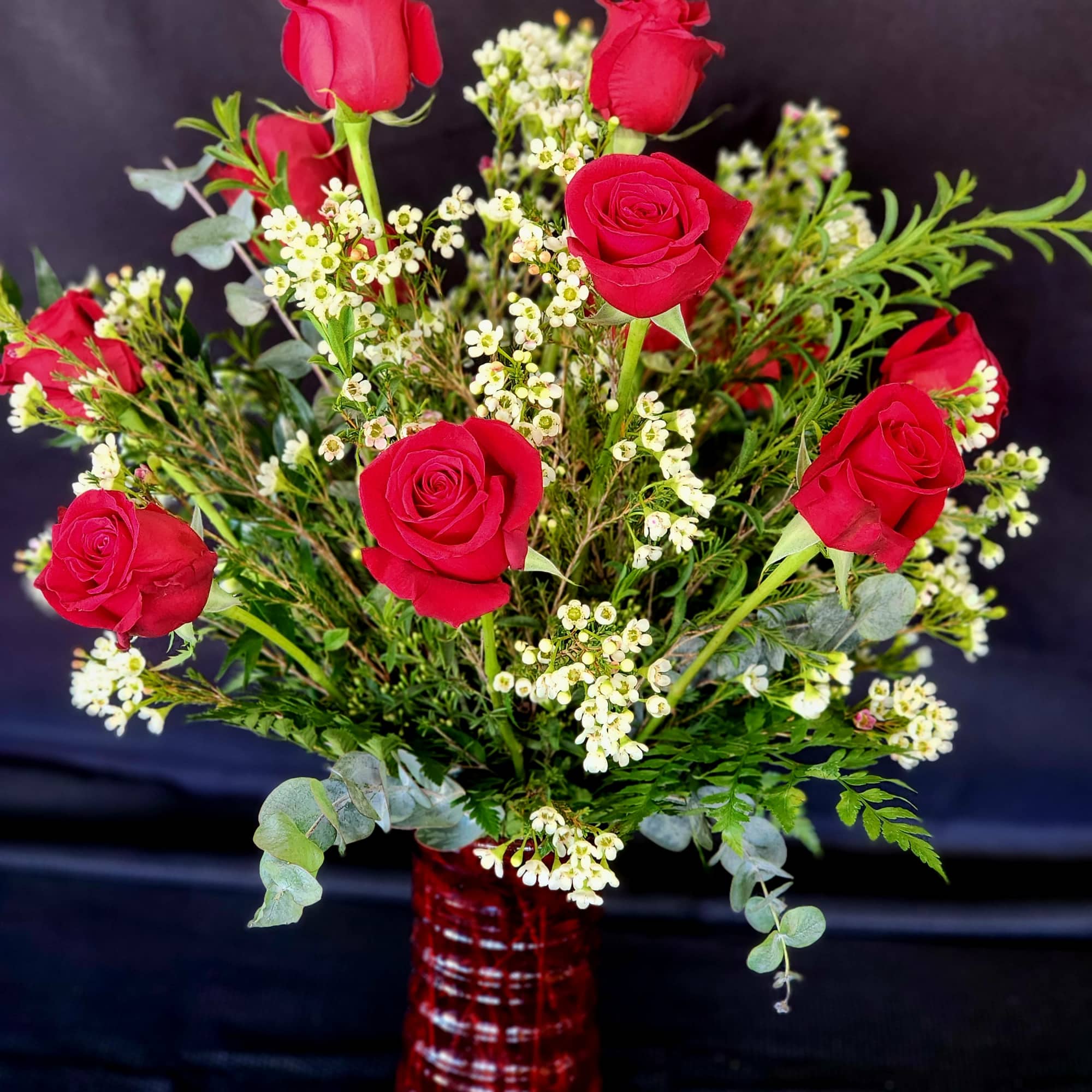 1 dozen in a vase for the classic souls. Eriostemon (when available)