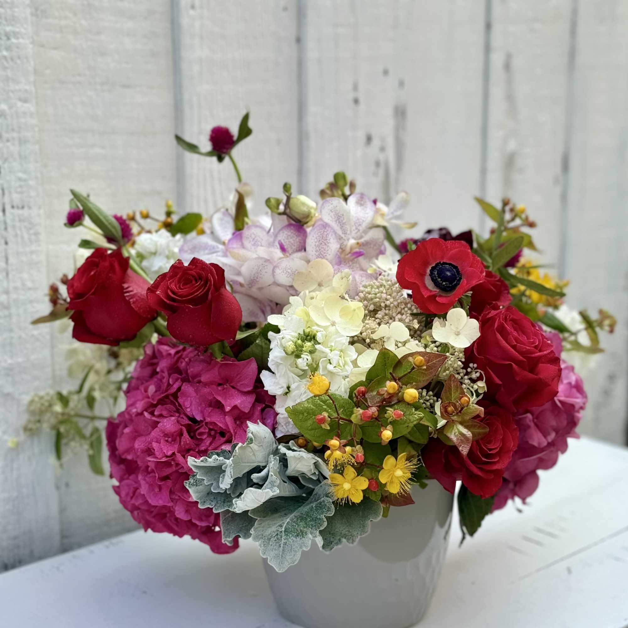 A gorgeous design filled with unique florals and colors. The unexpected way