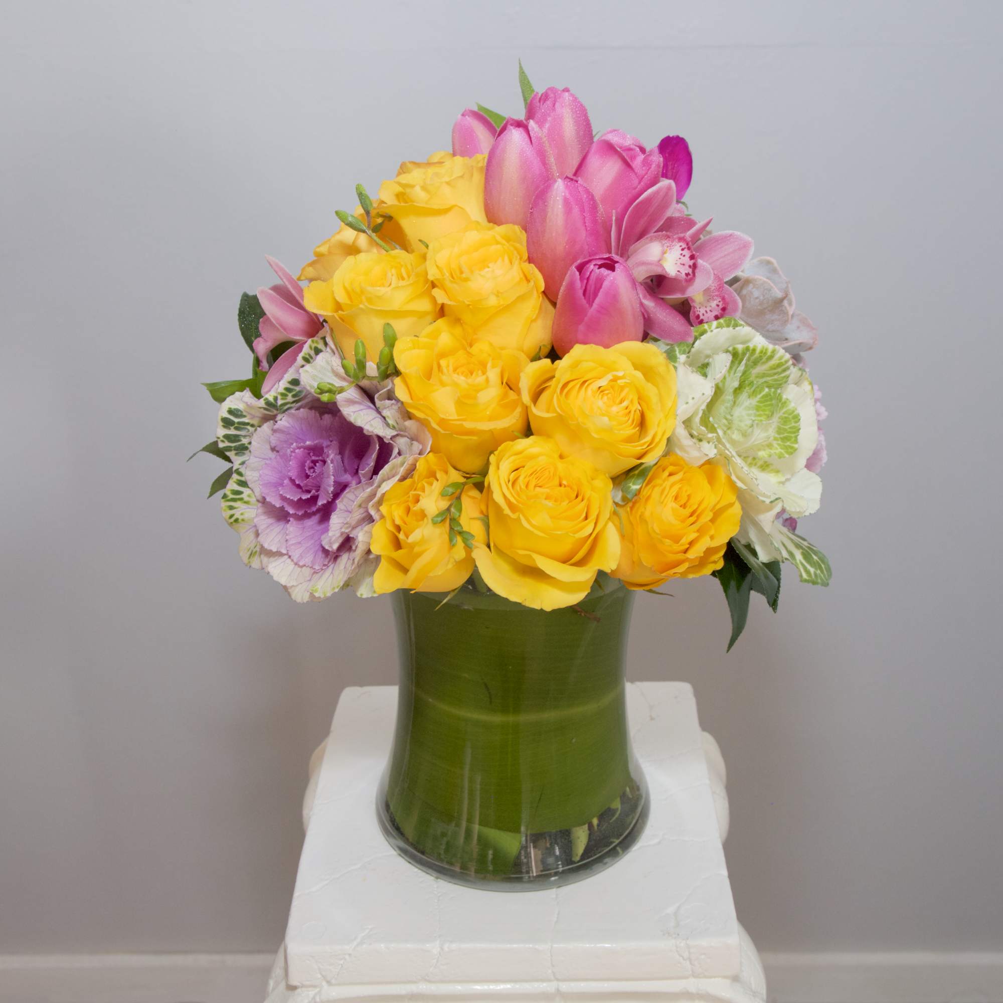 Lift your loved ones&#039; spirits with this brilliant arrangement of Succulents, Roses