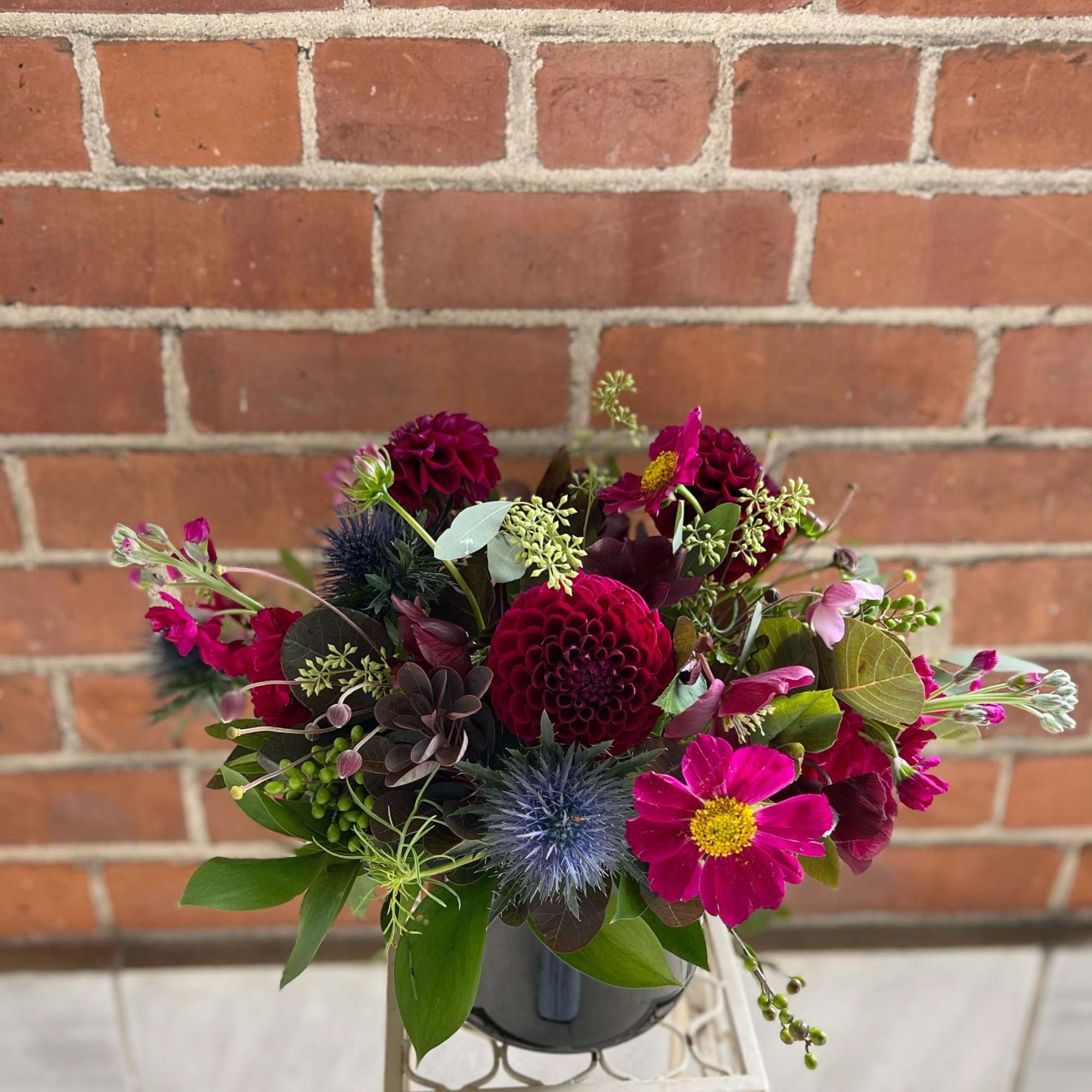 Fresh bloom with seasonal flowers