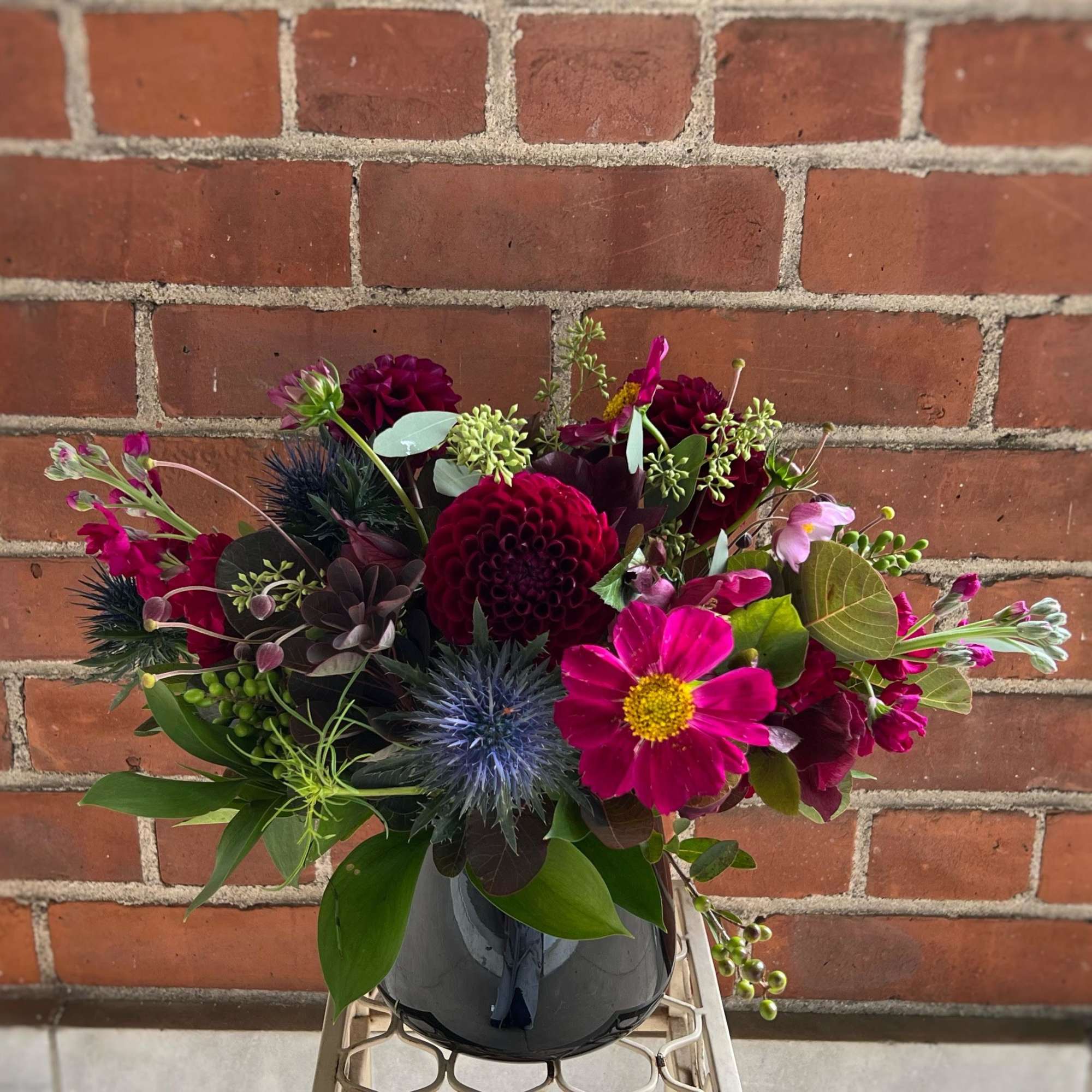 Fresh bloom with seasonal flowers