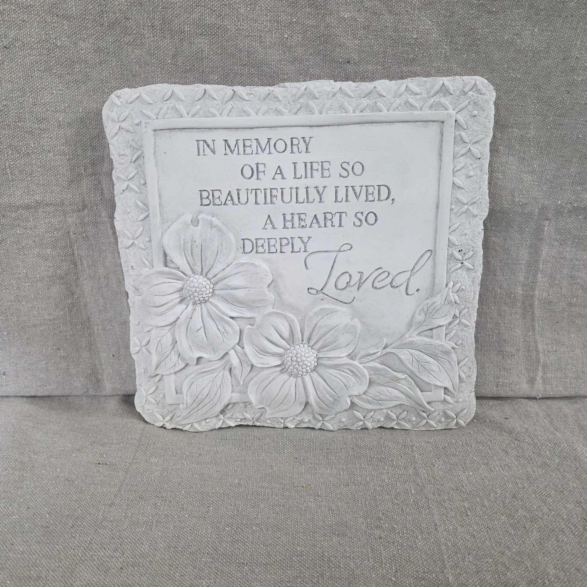Plaque - &#039;In Memory of a life so beautifully lived, a heart