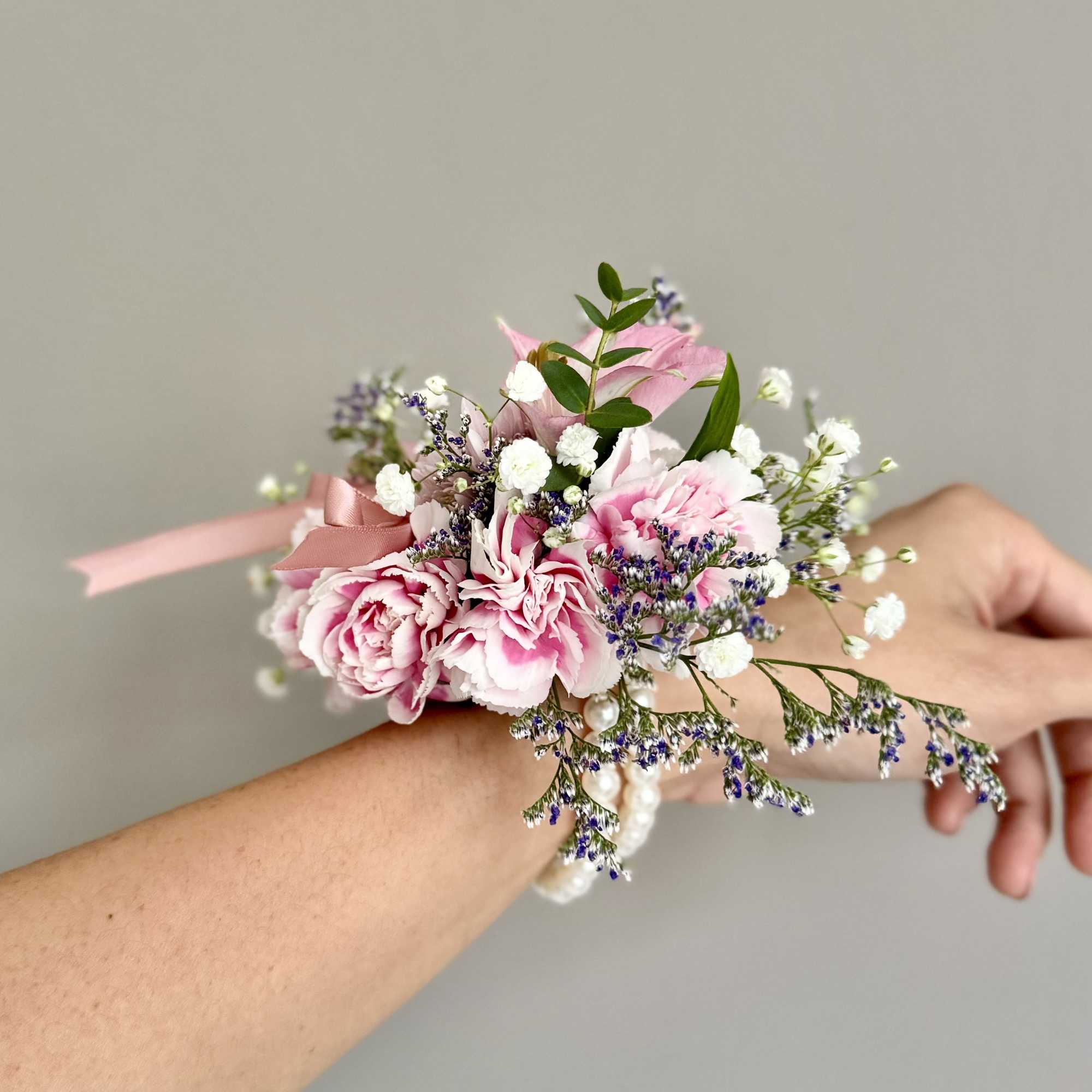 A youthful and elegant design especially created by the Florist. Flowers are