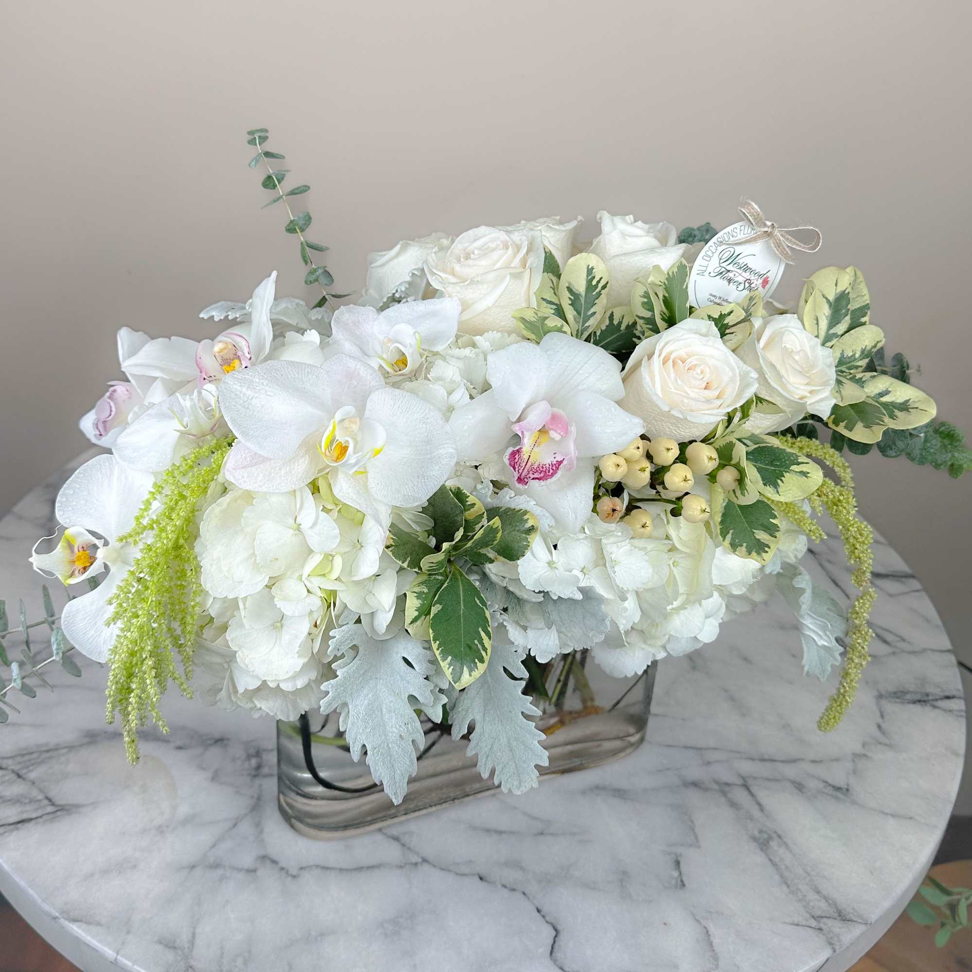 A rabbits foot is good but a lucky flower arrangement is better!