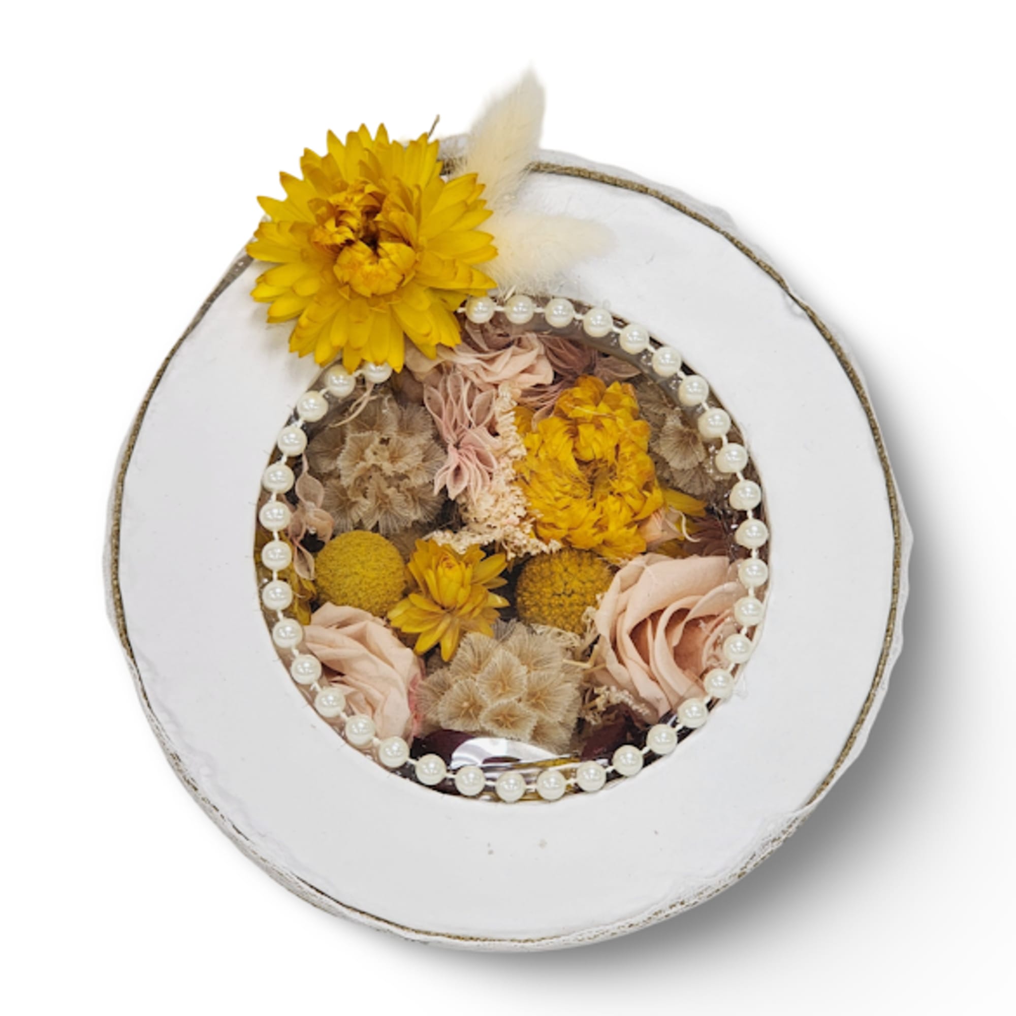 Eternal Glow is a beautiful keepsake arrangement featuring preserved roses and dried