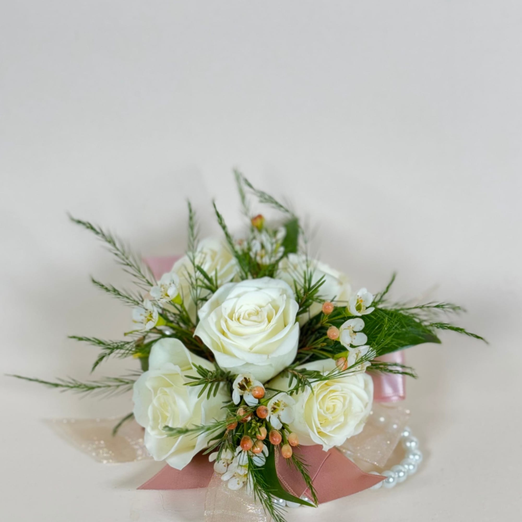 Super pretty wrist corsage! 
Made to order. 
We will match any color