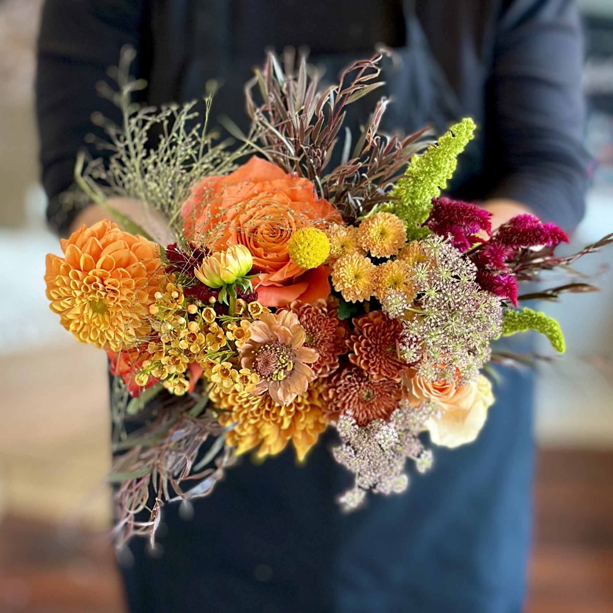 Golden Serenade &ndash; Wrapped Autumn Bouquet
Celebrate the beauty of fall with our