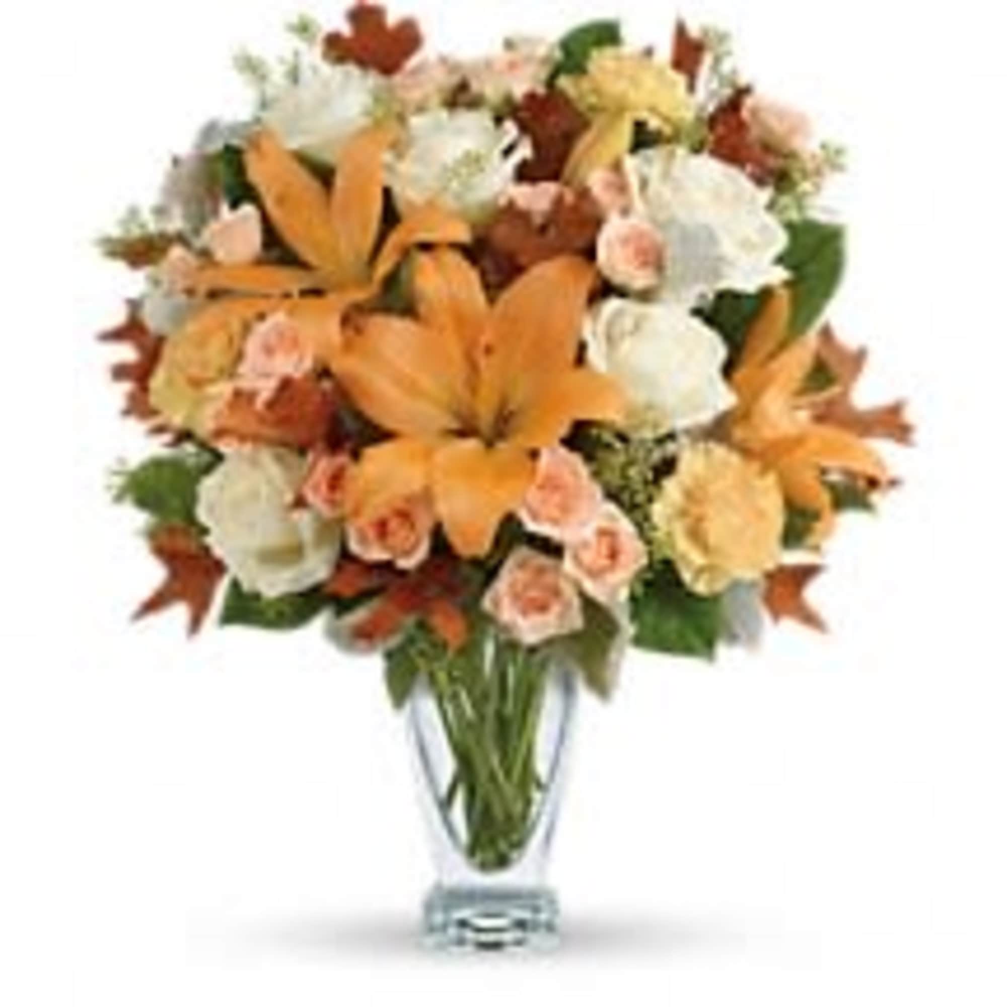 Absolutely exquisite! This bouquet is a fall flower fantasy come true. All