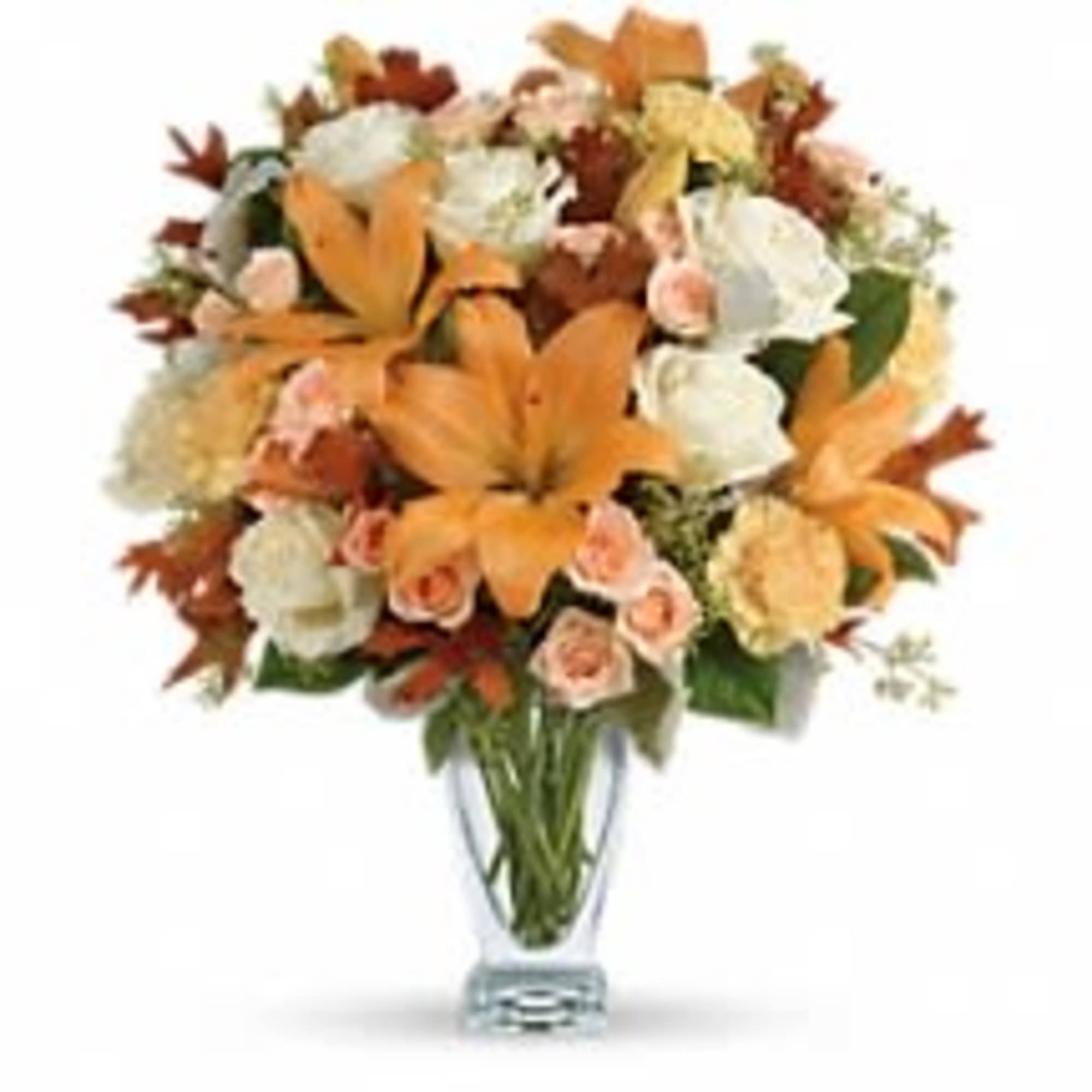 Absolutely exquisite! This bouquet is a fall flower fantasy come true. All