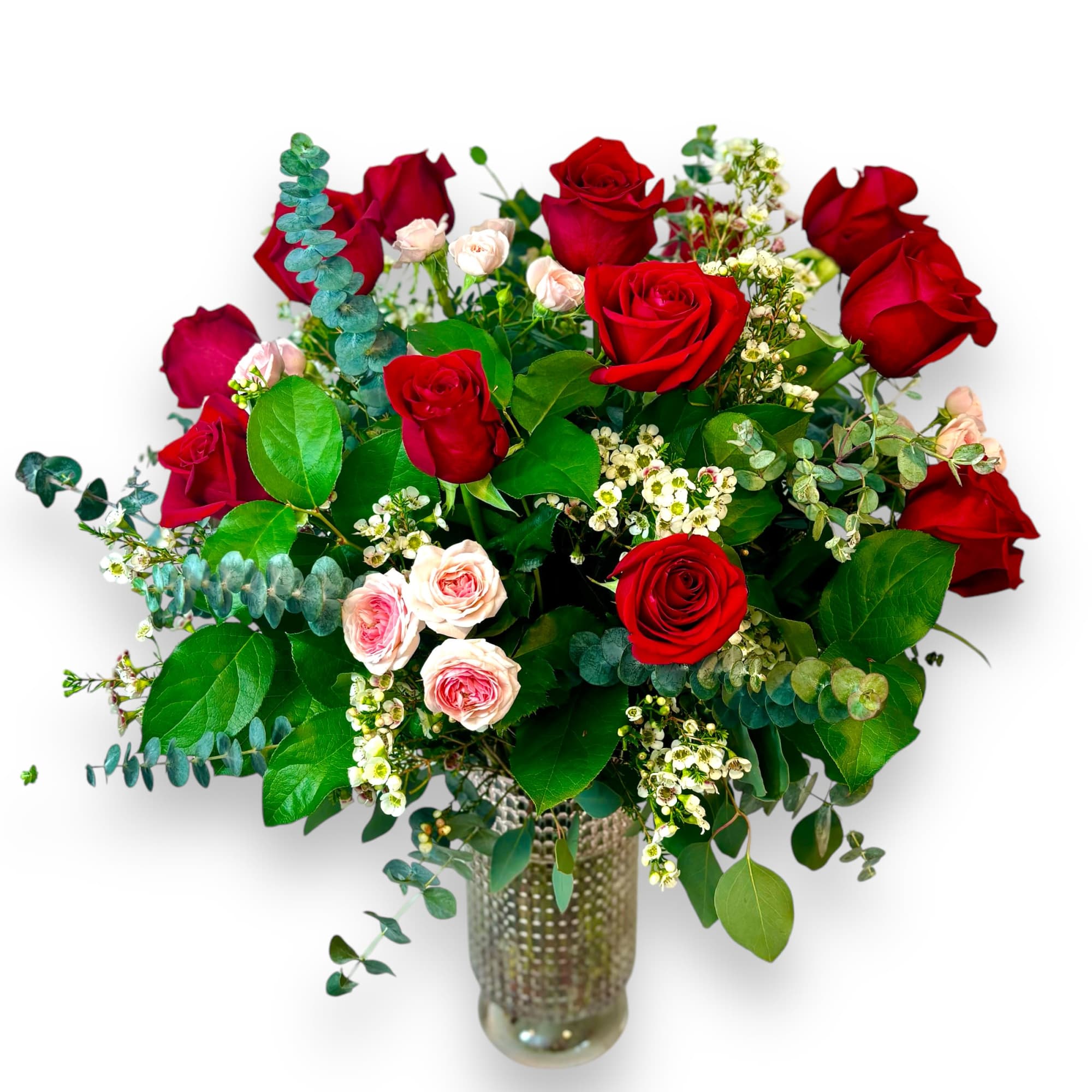 Forever and Always is a modern twist on a classic. This arrangement