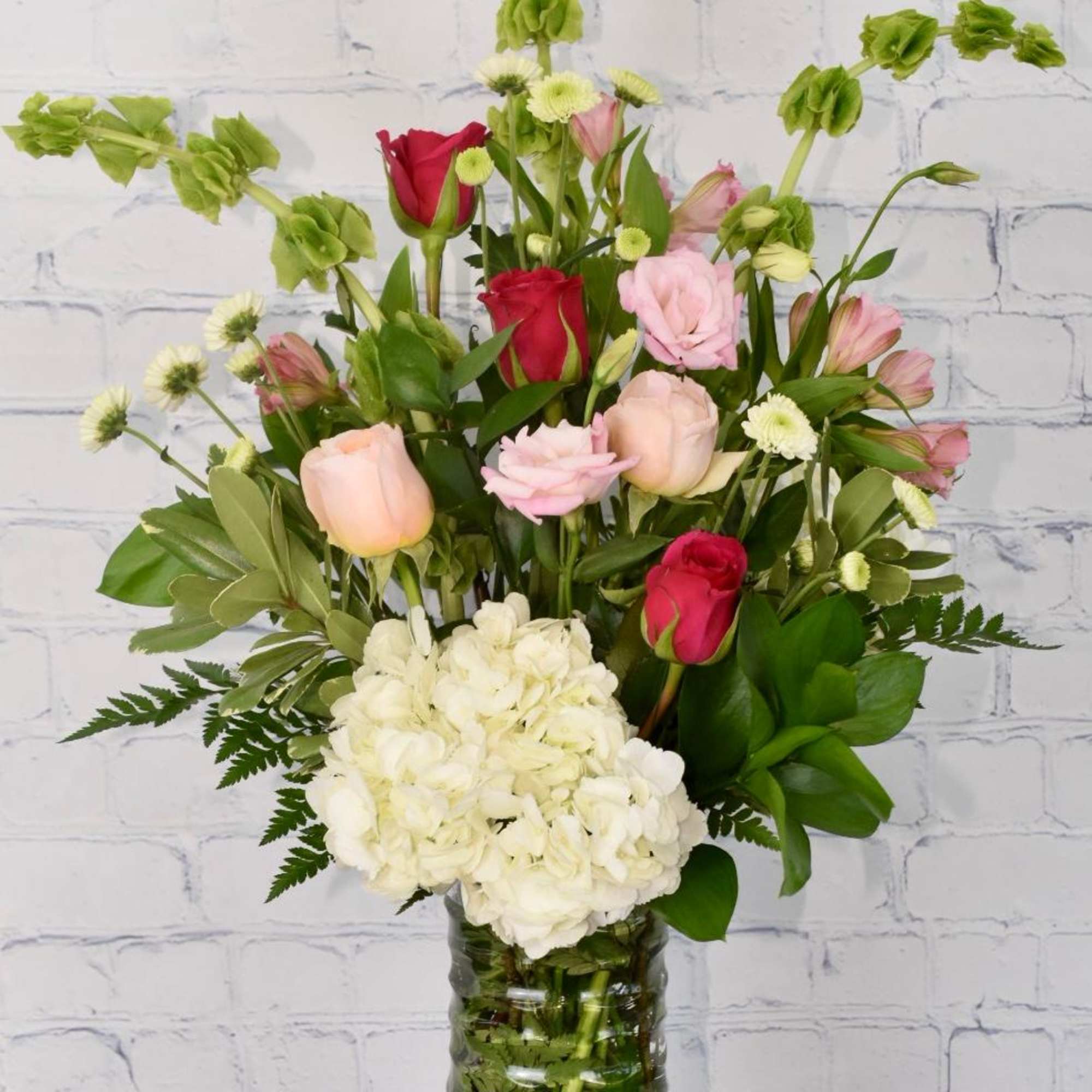 Our Pretty In Pink Valentine&#039;s arrangement is filled with beautiful pink and