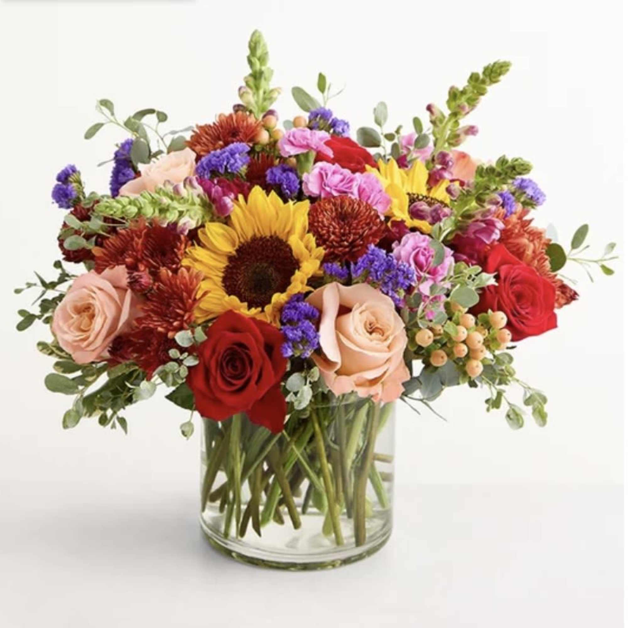 As bountiful as a robust autumn harvest, this bouquet is a dazzling