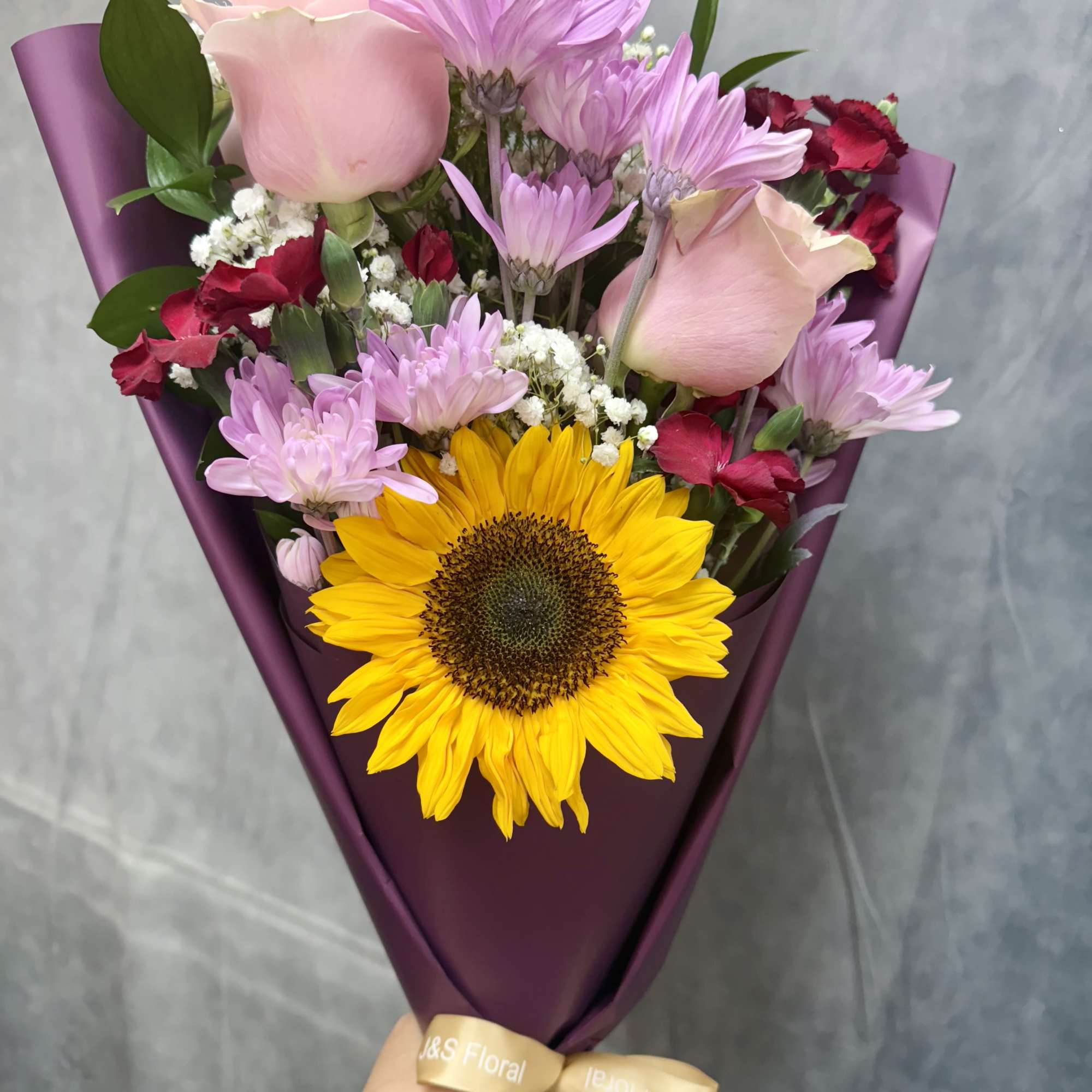 A delightful fusion of sunny vibrancy and lavender tones with pink toned A delightful fusion of sunny vibrancy and lavender tones with pink toned