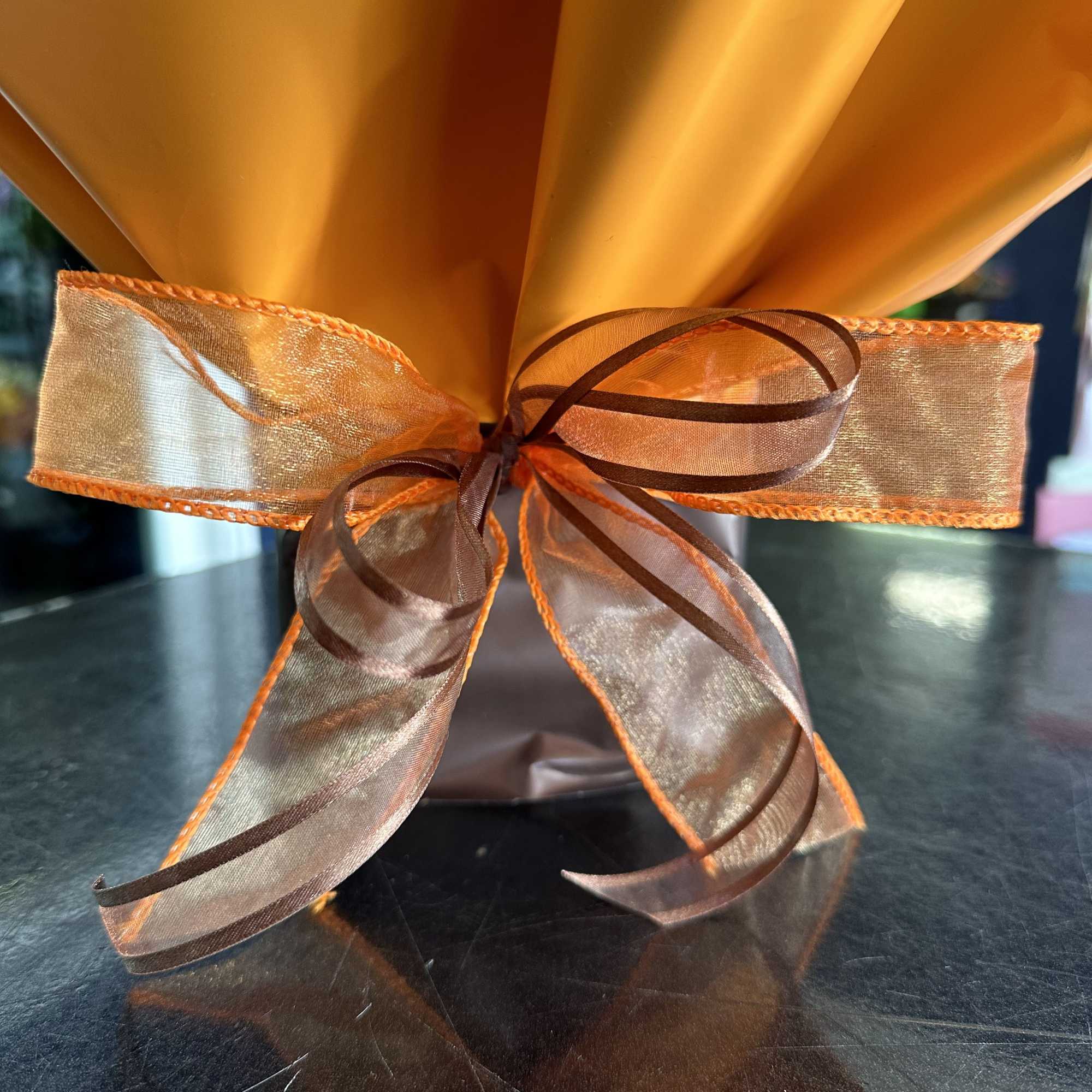 Beautiful fall wrap in fall colors. An eyecatcher for everyone! (no vase Beautiful fall wrap in fall colors. An eyecatcher for everyone! (no vase