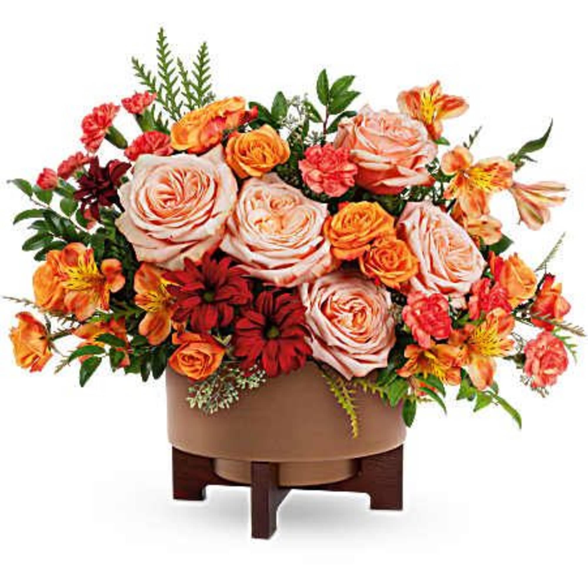 Celebrate the season with warmth and charm. Teleflora&#039;s Copper Celebration Centerpiece captures