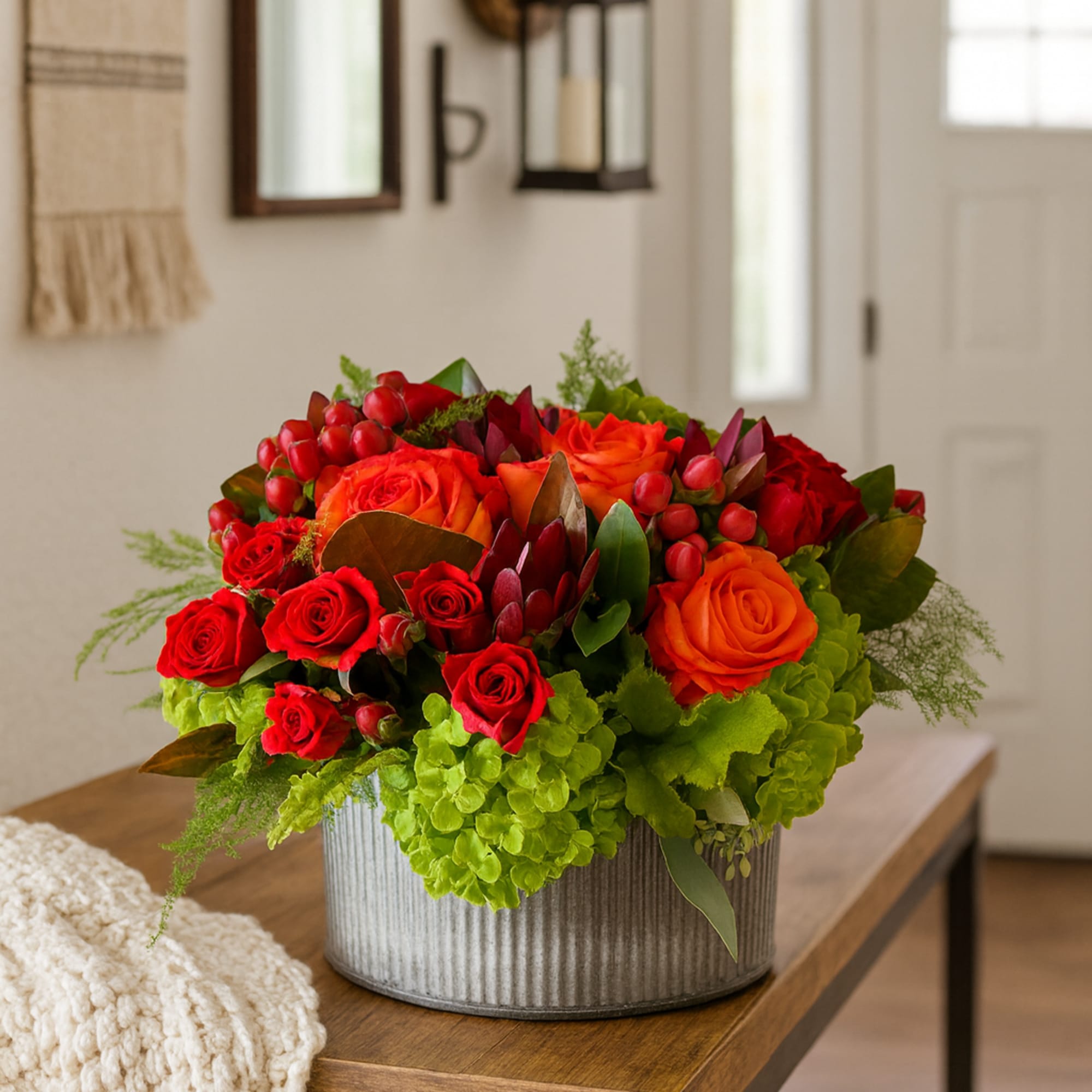 Sunset Grove &ndash; Bold &amp; Cheerful Floral Arrangement

Bring warmth and joy into