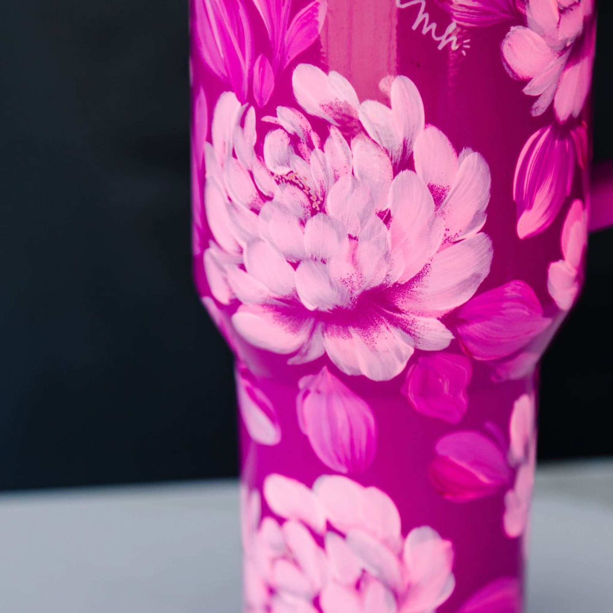 Order Now! Each tumbler is a one-of-a-kind, hand-painted piece sealed with a