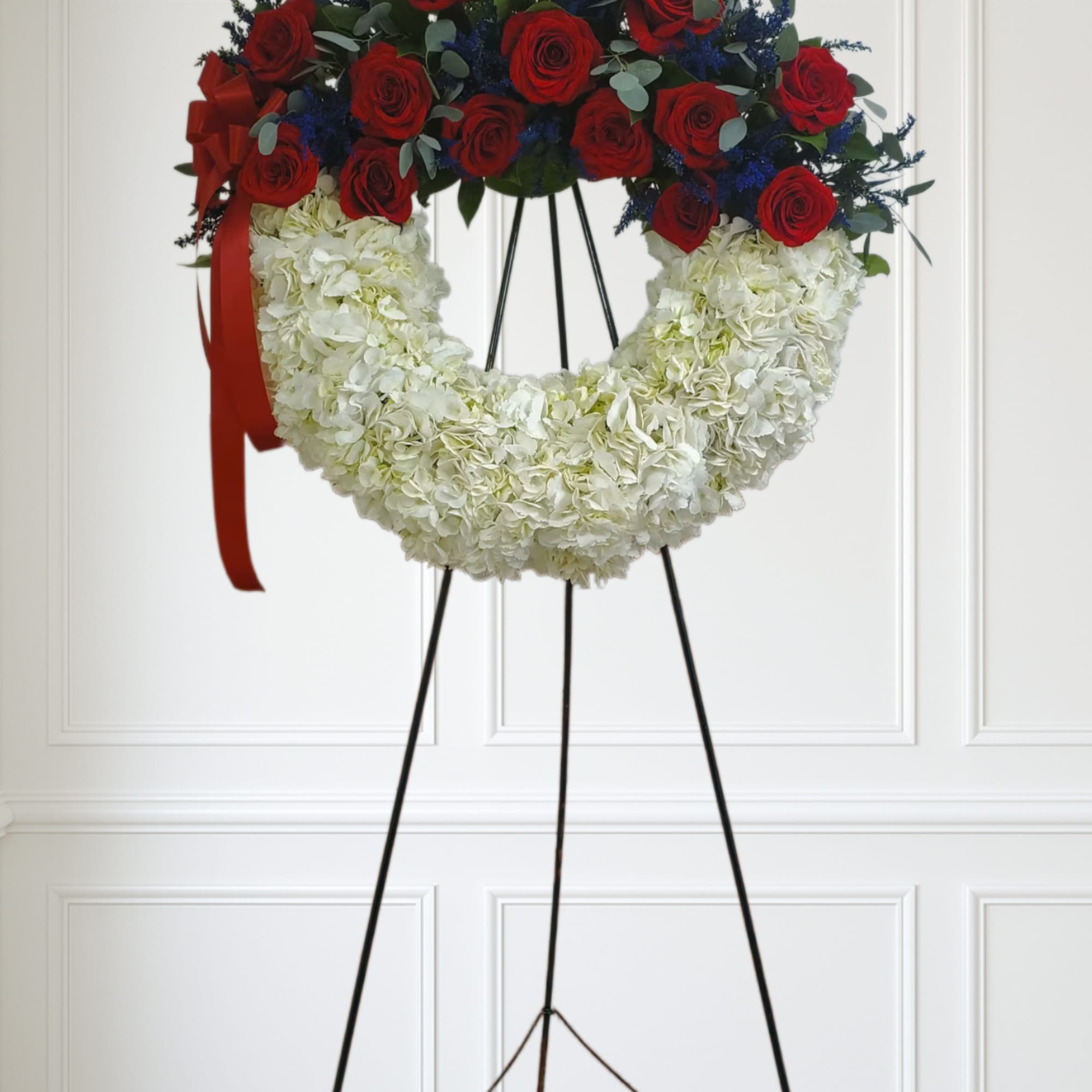 A perfect way to honor their beliefs and actions, this red, white