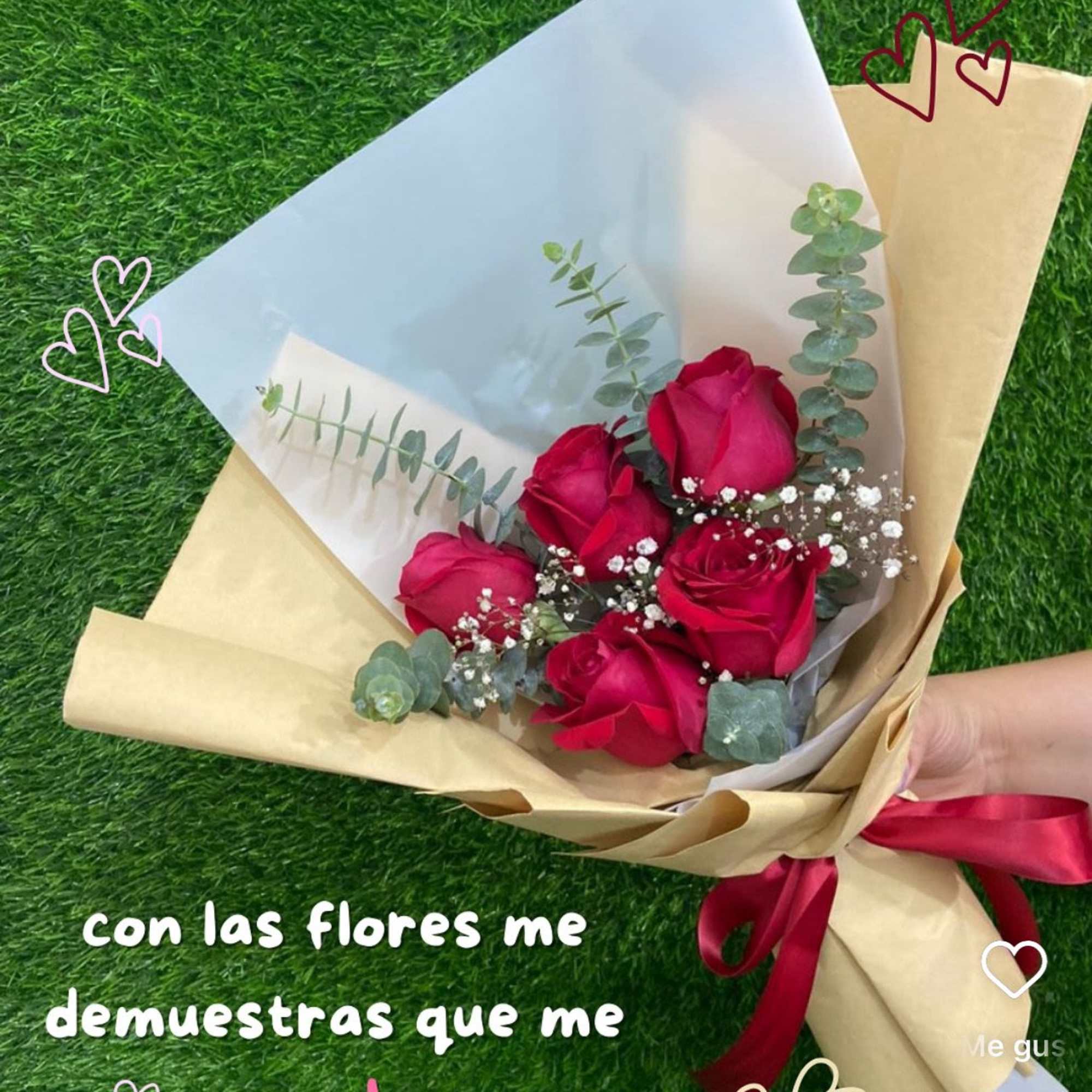 unidad de 3 o 5 rosas