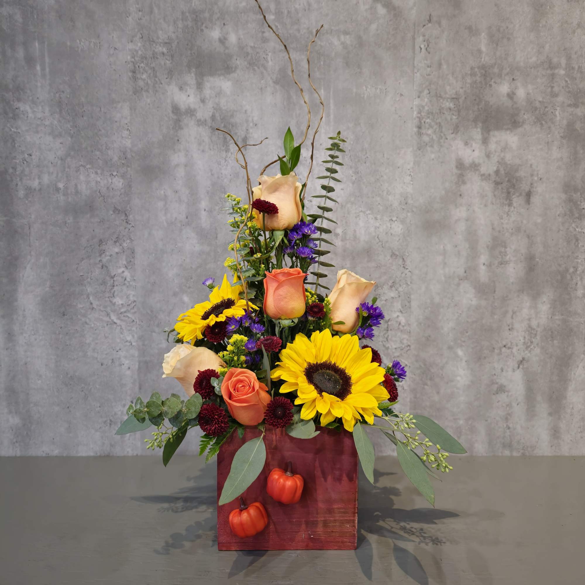 A gorgeous mix of fall colors sure to bring a smile to