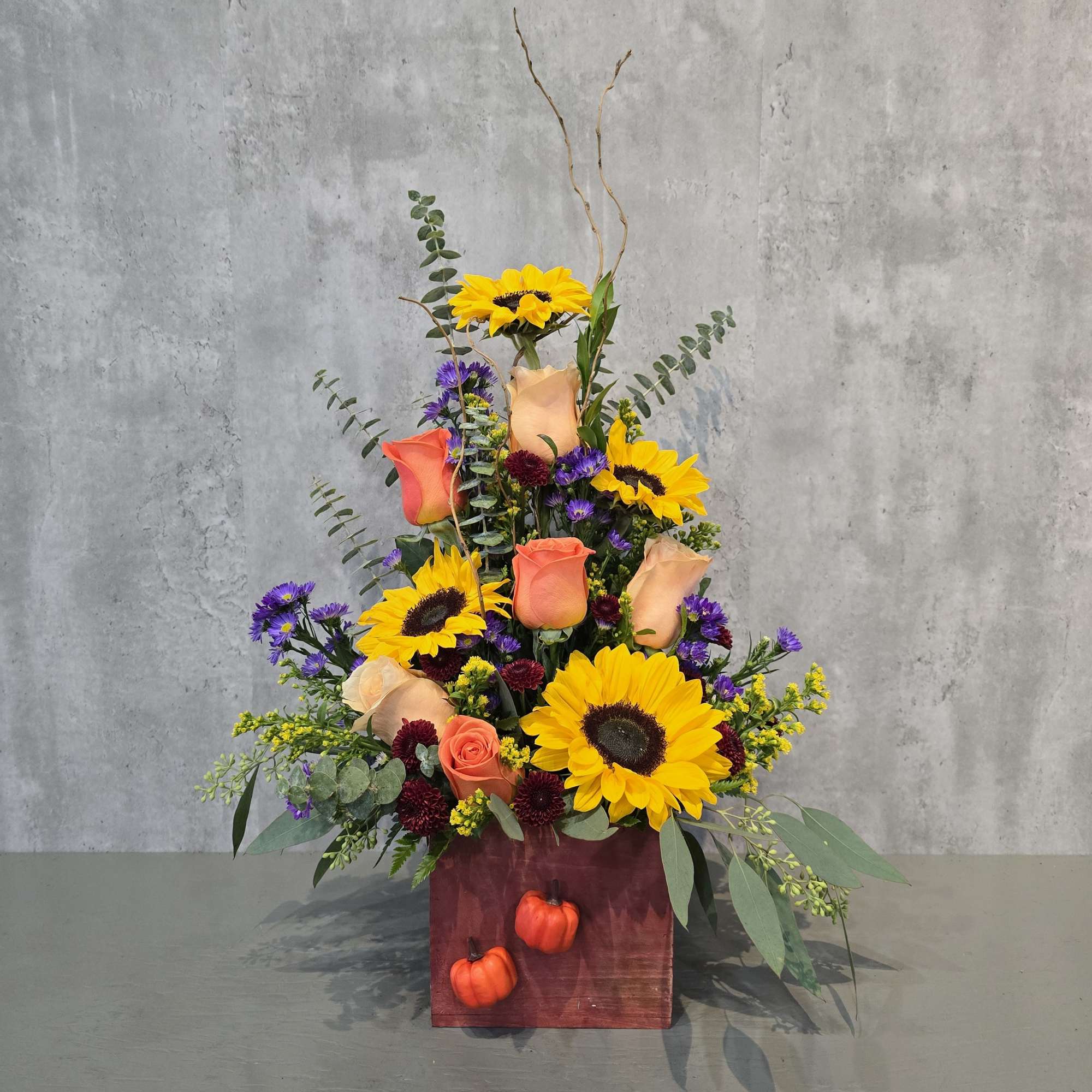 A gorgeous mix of fall colors sure to bring a smile to