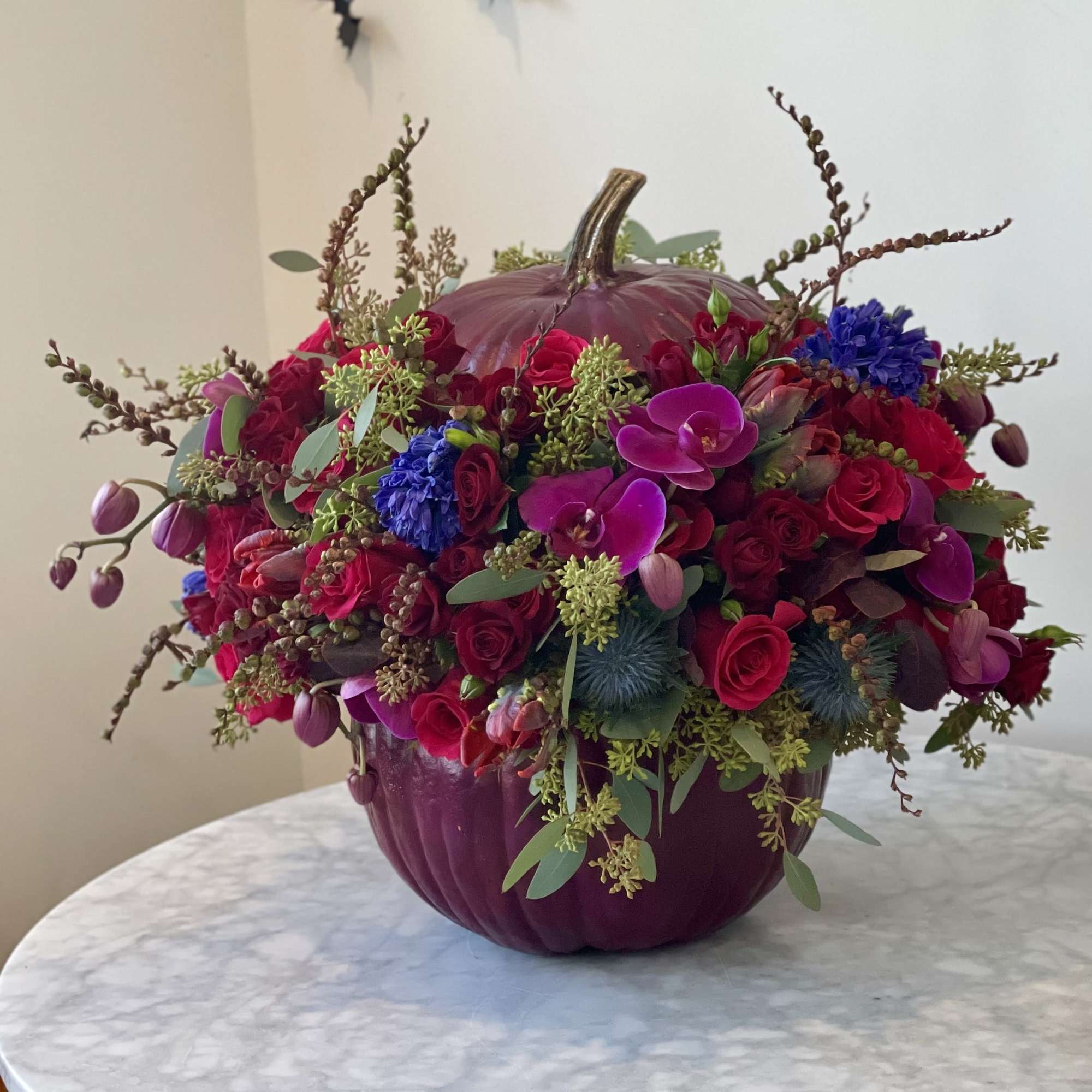 With jewel tones  With jewel tones