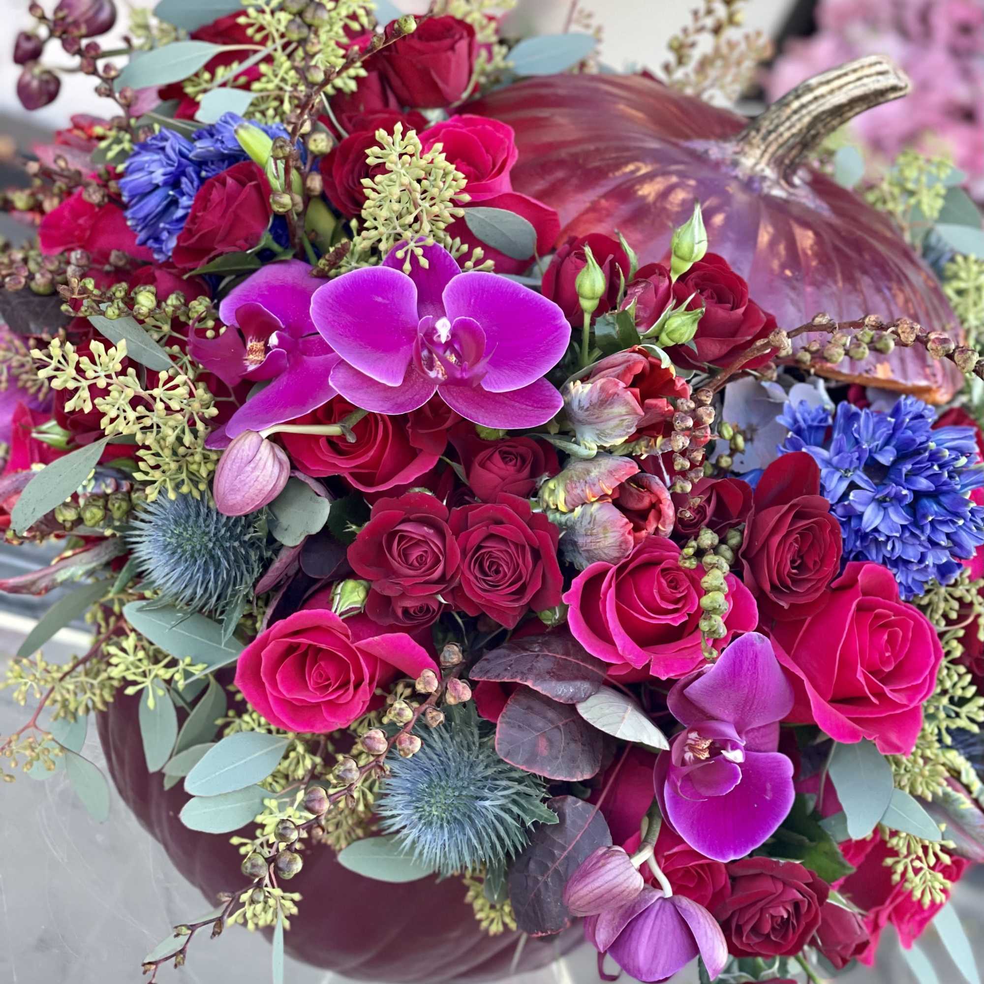 With jewel tones  With jewel tones