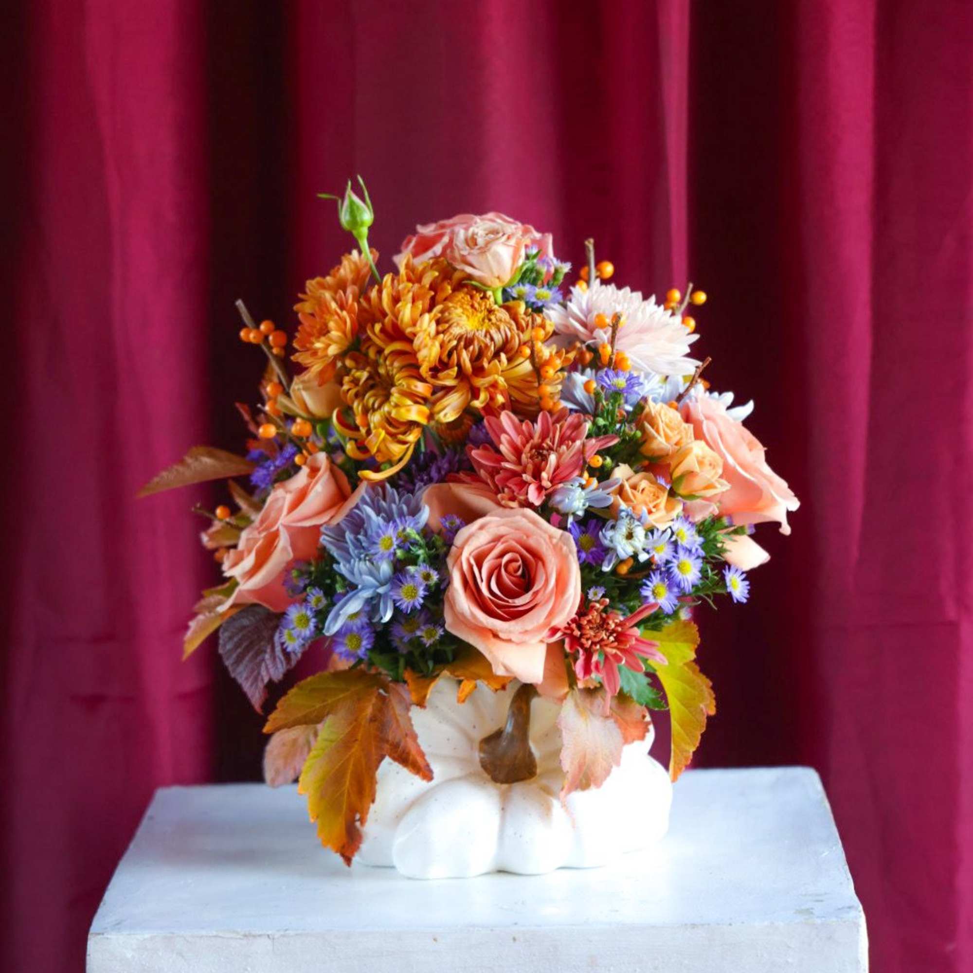 

Custom, one of a kind floral arrangements by floral artist Stacy Leafsong.

Photos