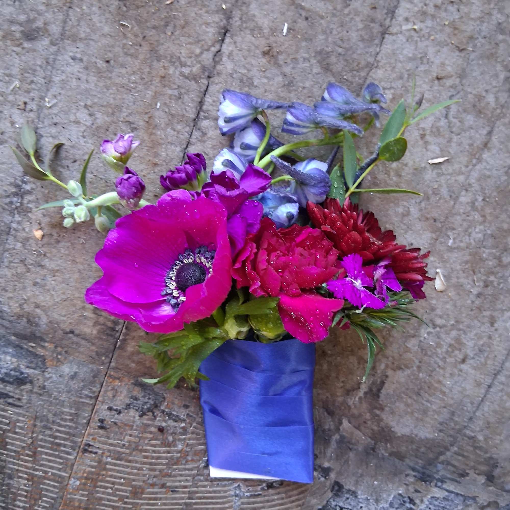 Bright and beautiful Jules colors of hot pink, burgundy and navy blue