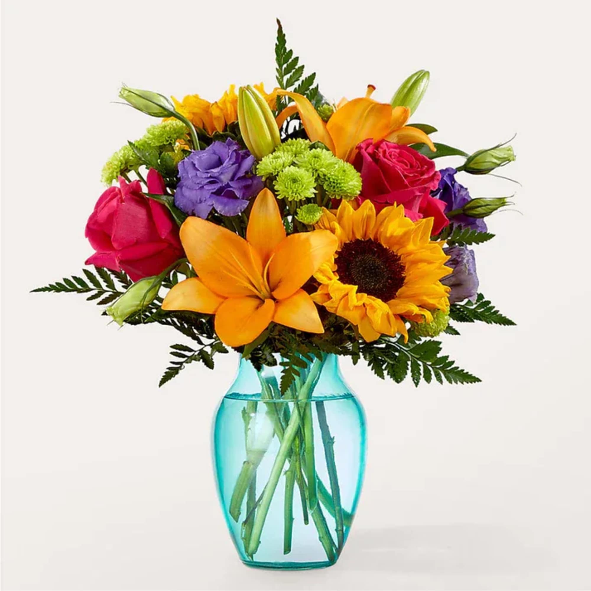 A collage of color comes to life in our Double Rainbow Bouquet