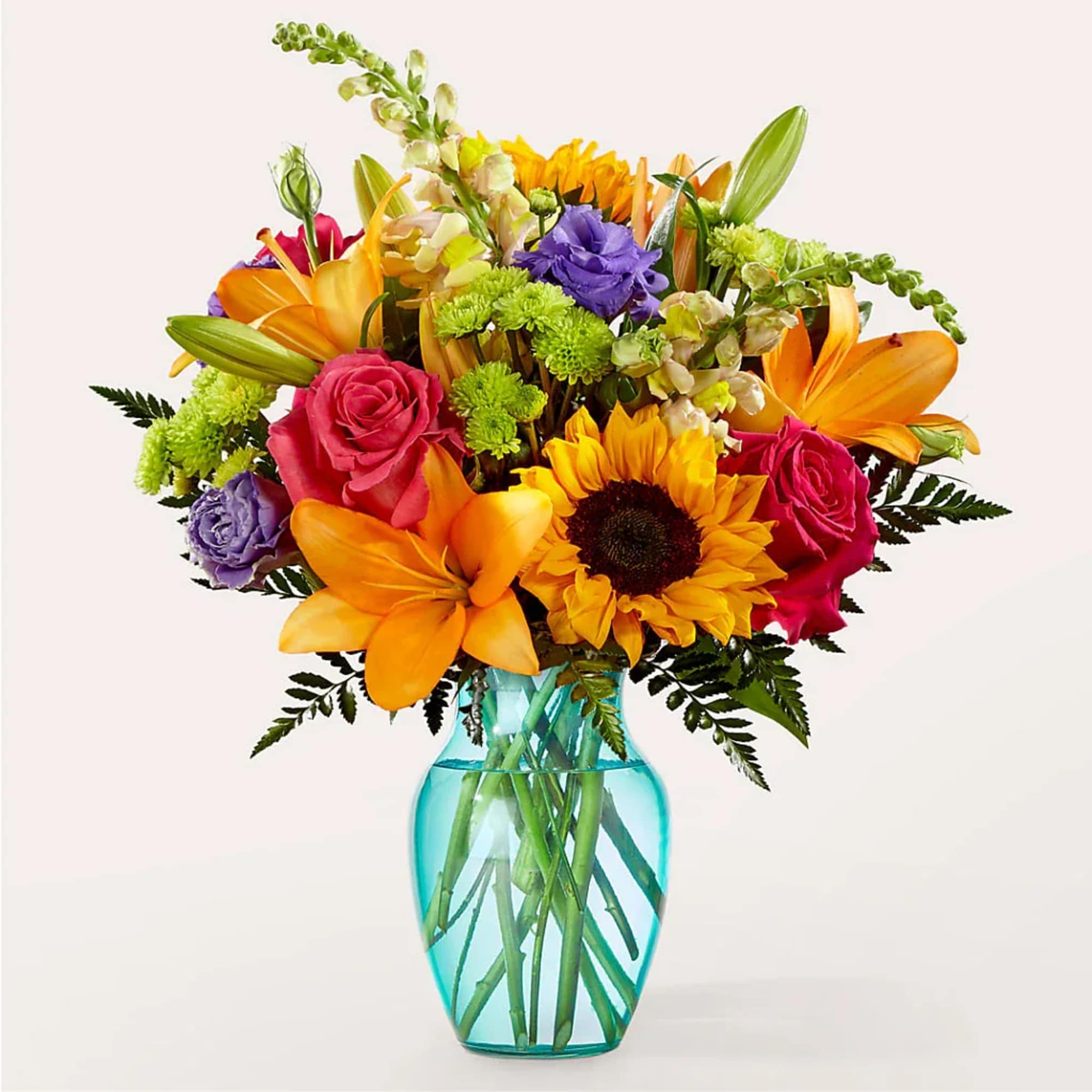 A collage of color comes to life in our Double Rainbow Bouquet
