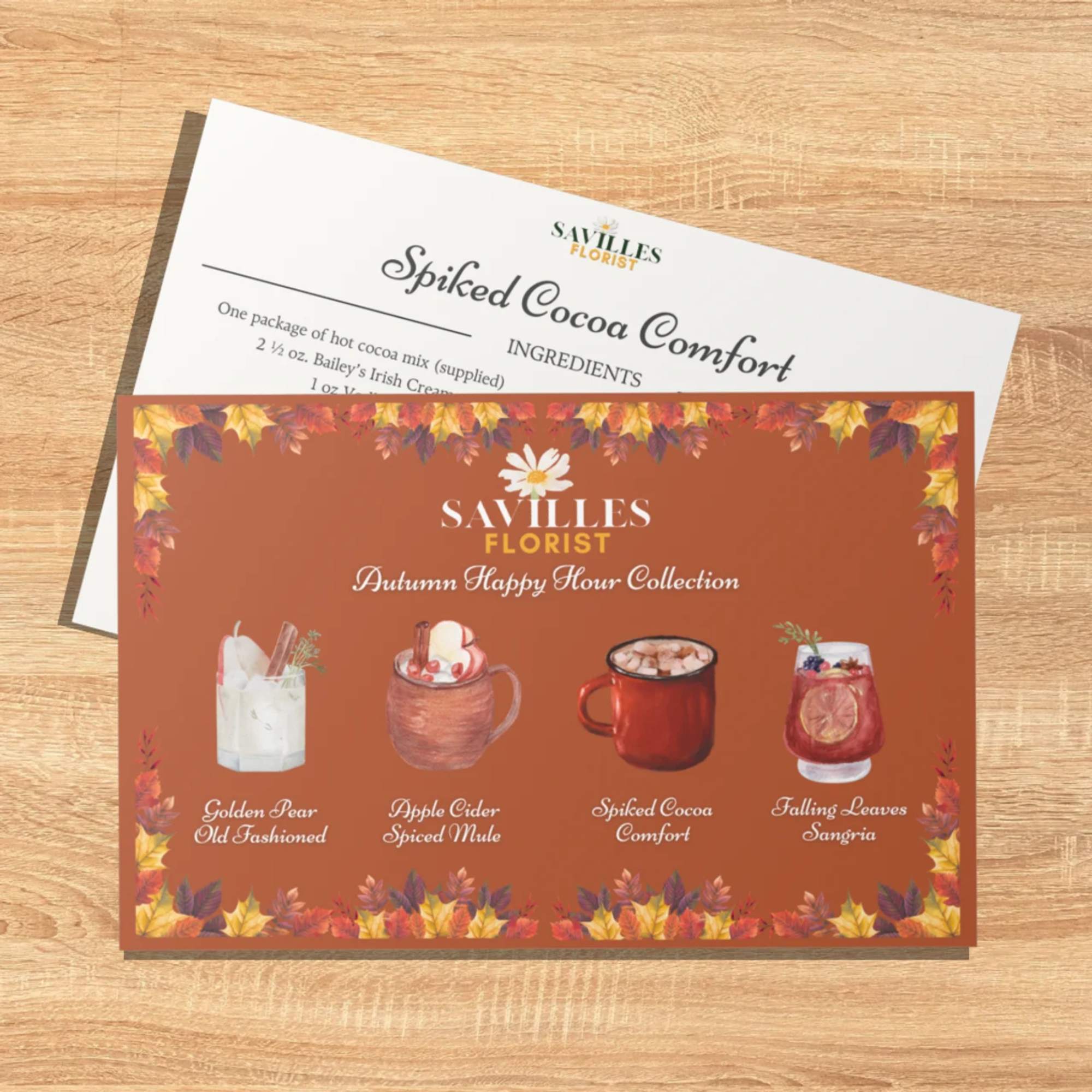 Spiked Cocoa Comfort
Cozy up to autumn with this inviting floral treat, inspired Spiked Cocoa Comfort
Cozy up to autumn with this inviting floral treat, inspired