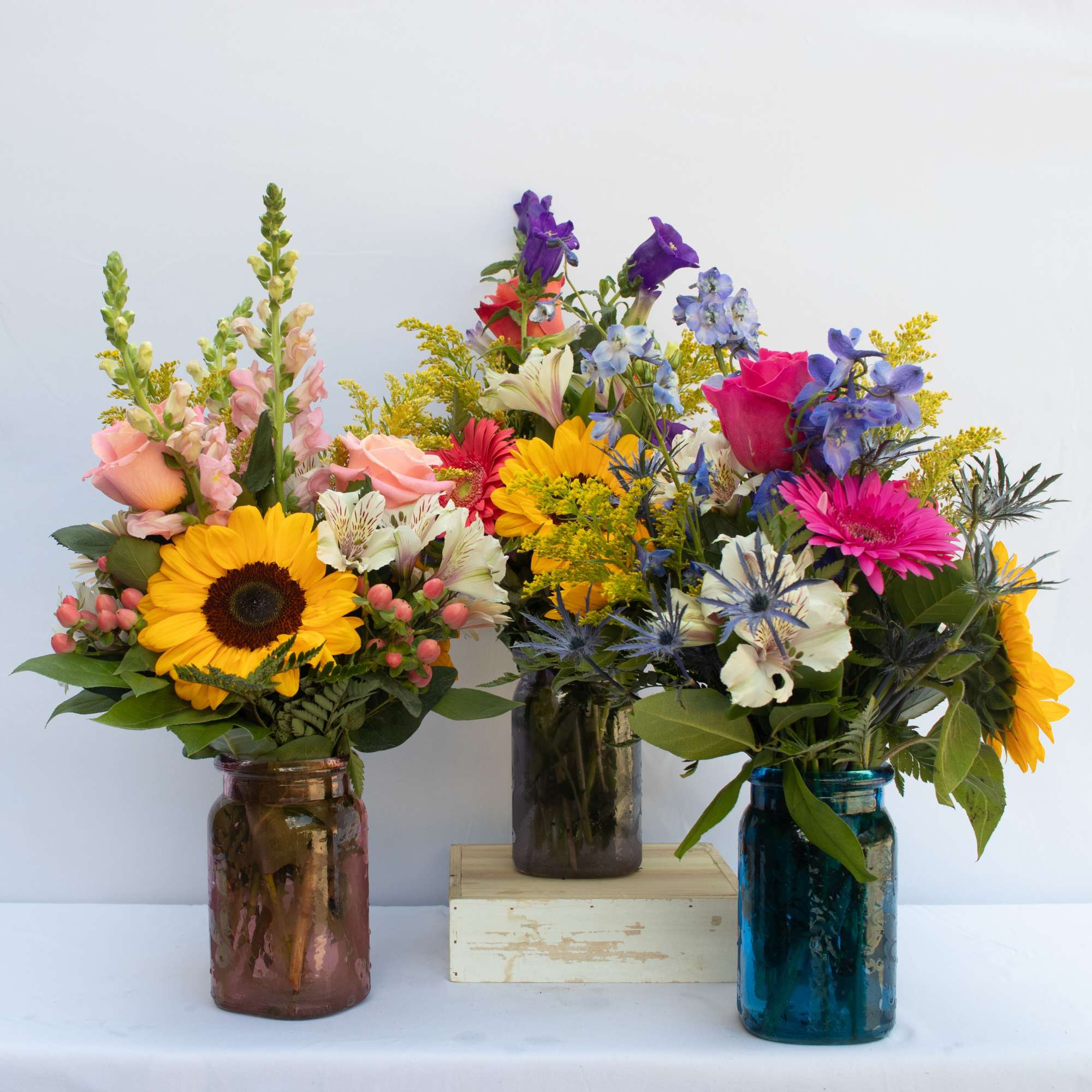This is a local floral seasonal bouquet designed for that just picked