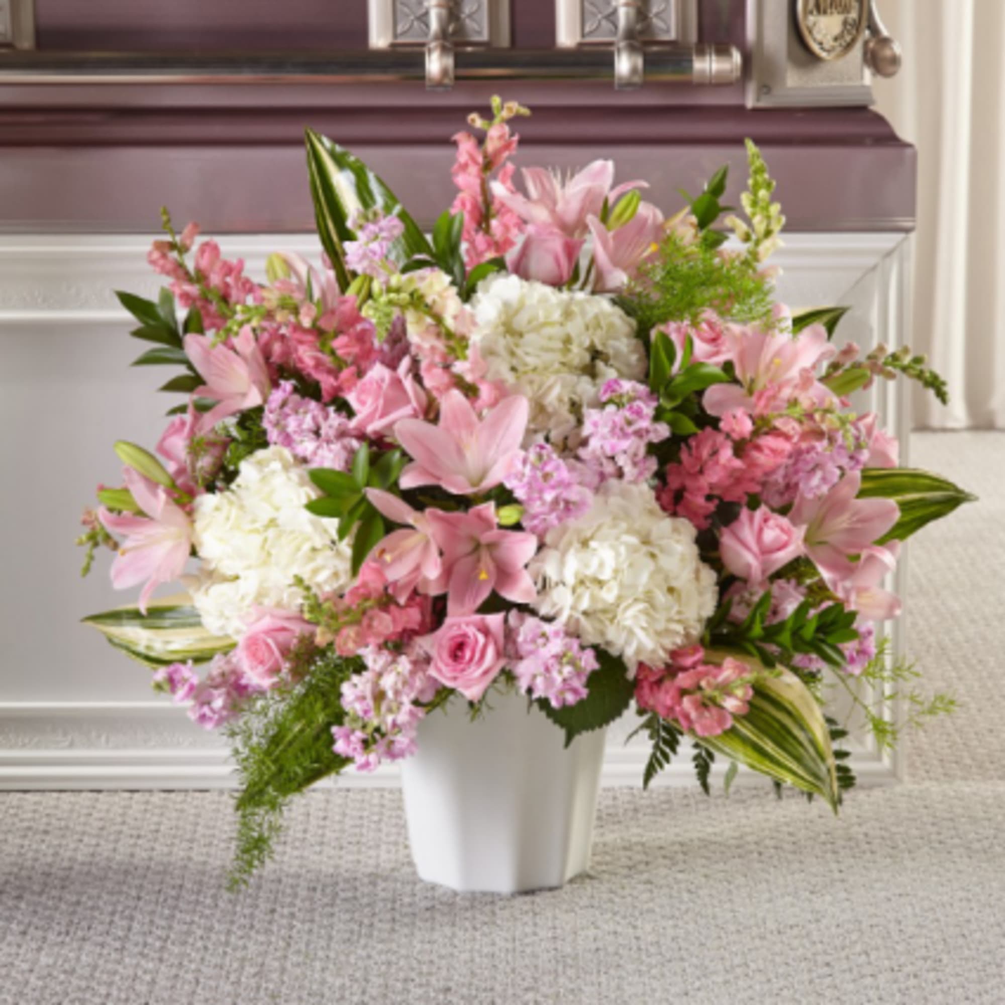 Express your condolences in a genuine way with our Simply Serene&trade; Floor