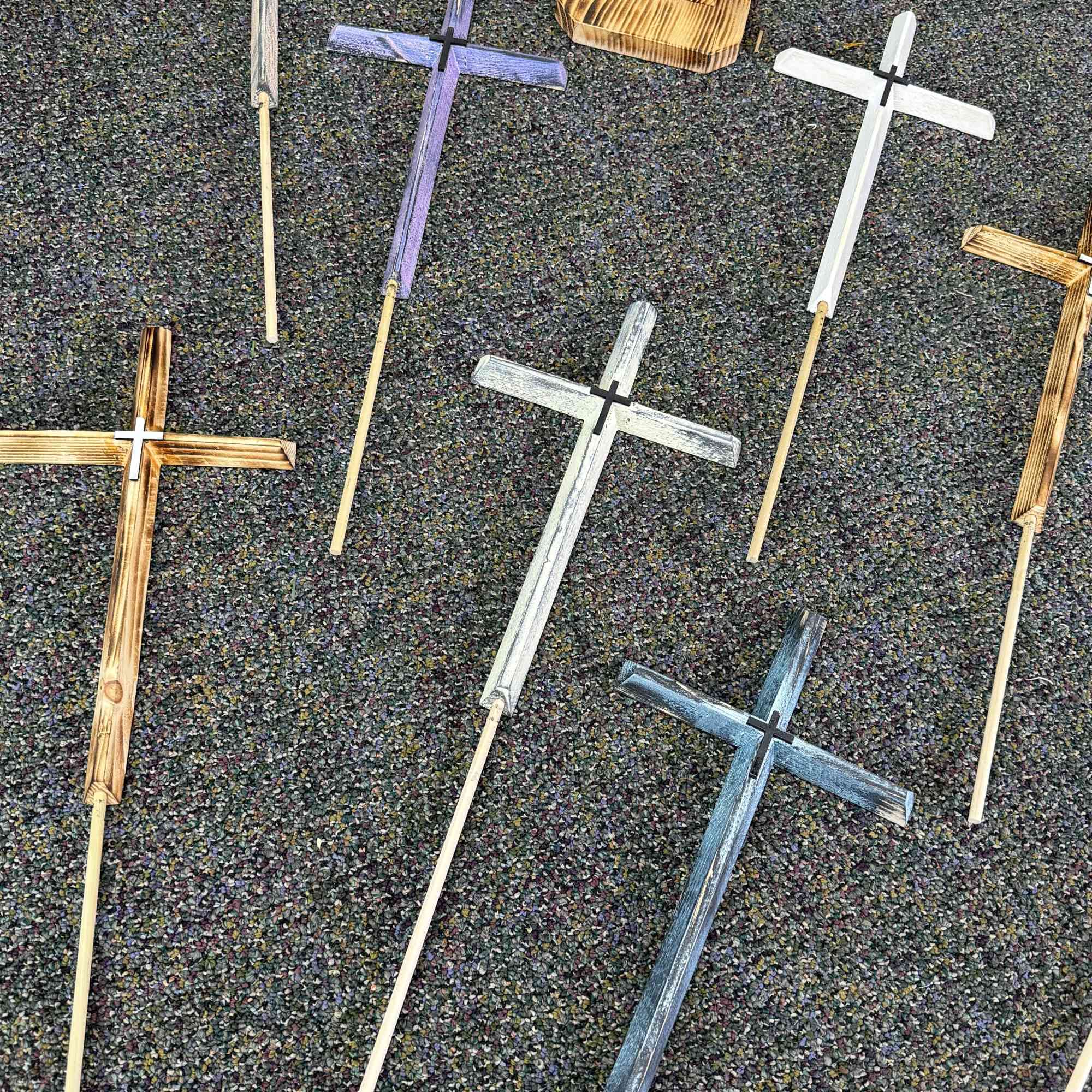 We have a wide variety of wooden cross, that are attached to