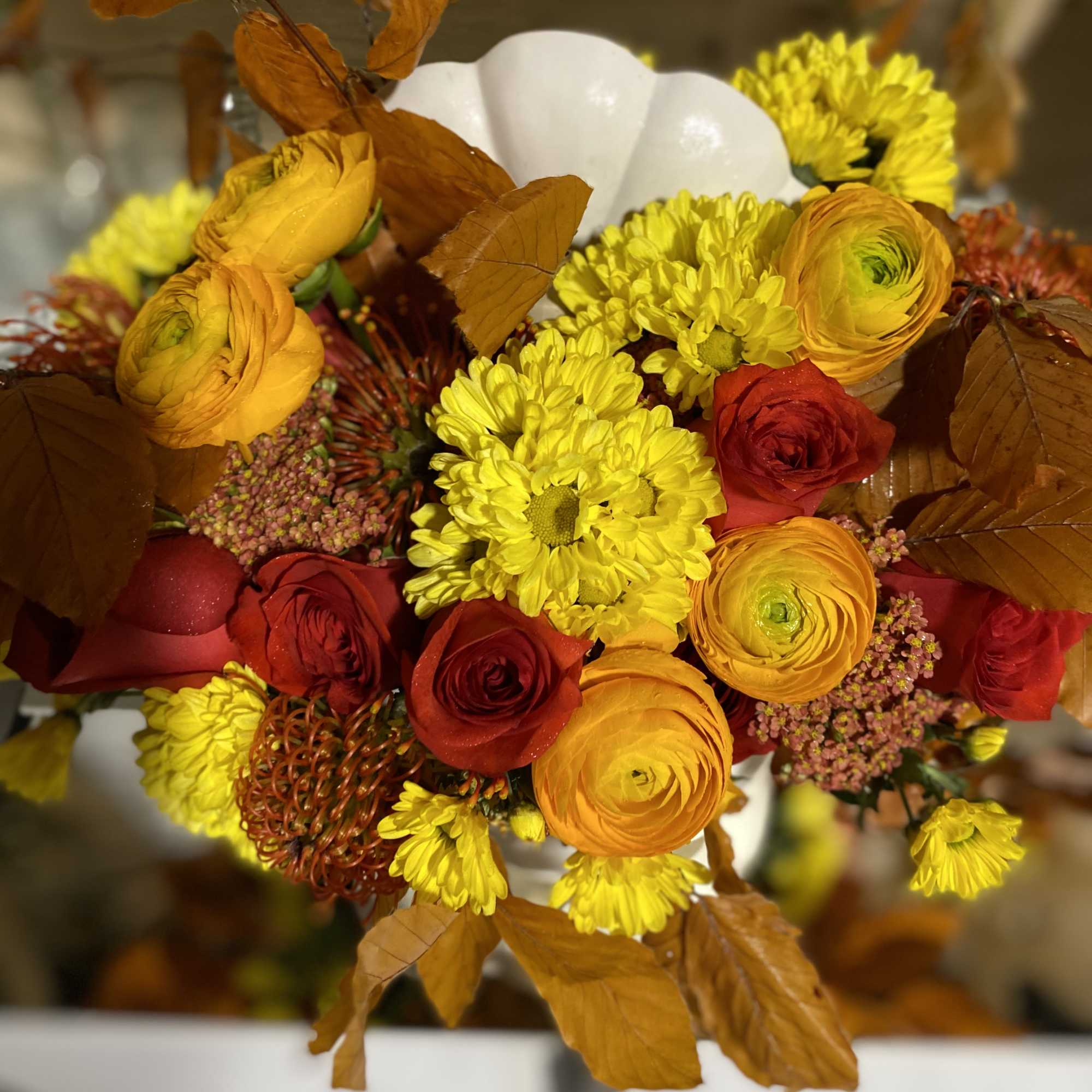 Combine your Flower Power with Pumpkin Power with this wonderful, dare we