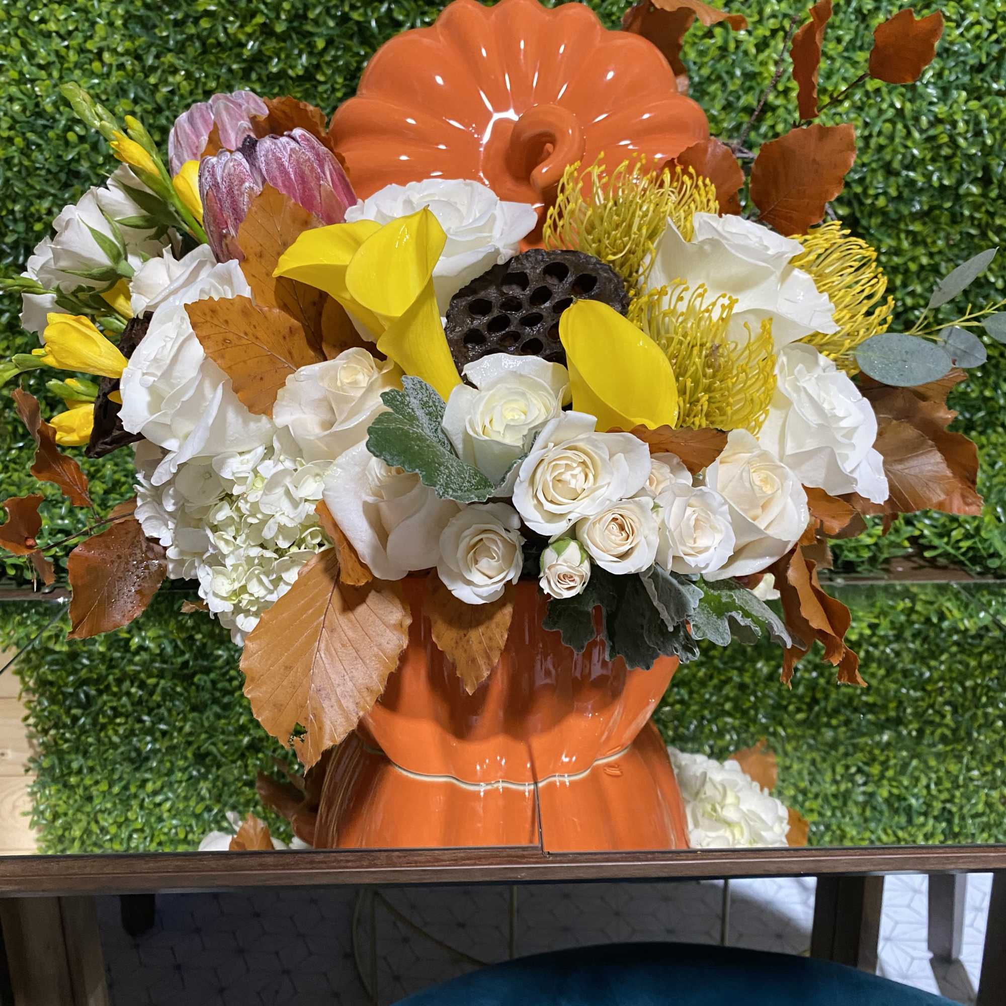 Combine your Flower Power with Pumpkin Power with this wonderful, dare we