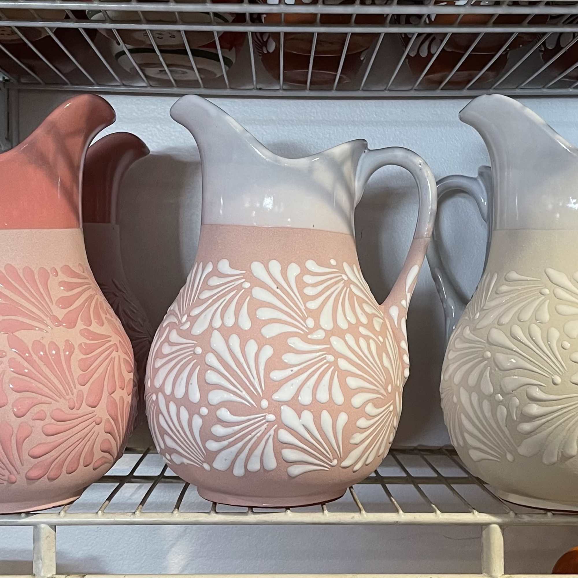 All jars are one of a kind, jar will be pink or