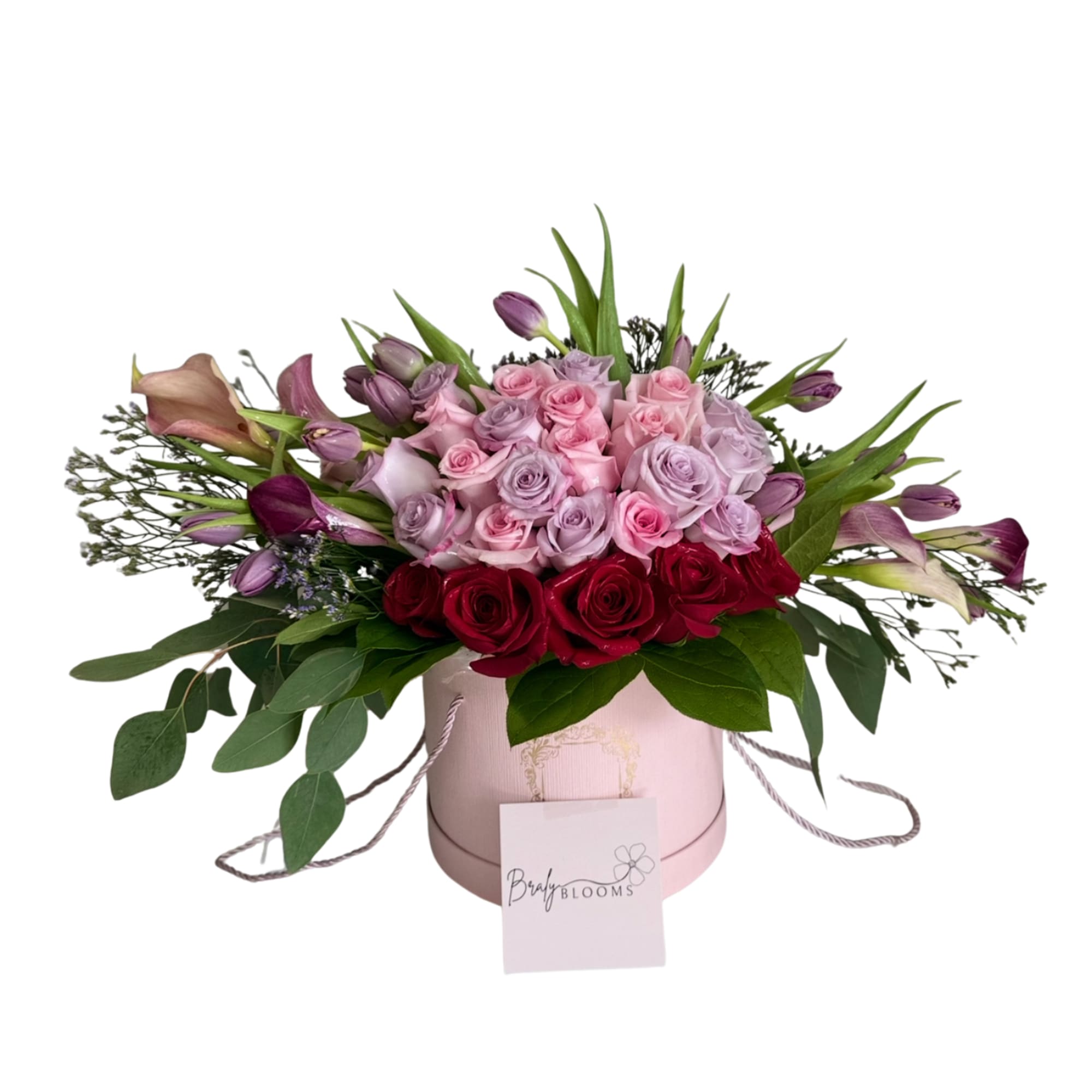 Modern. Refined. Unforgettable. The Blushing Luxe Hat Box by Braly Blooms is