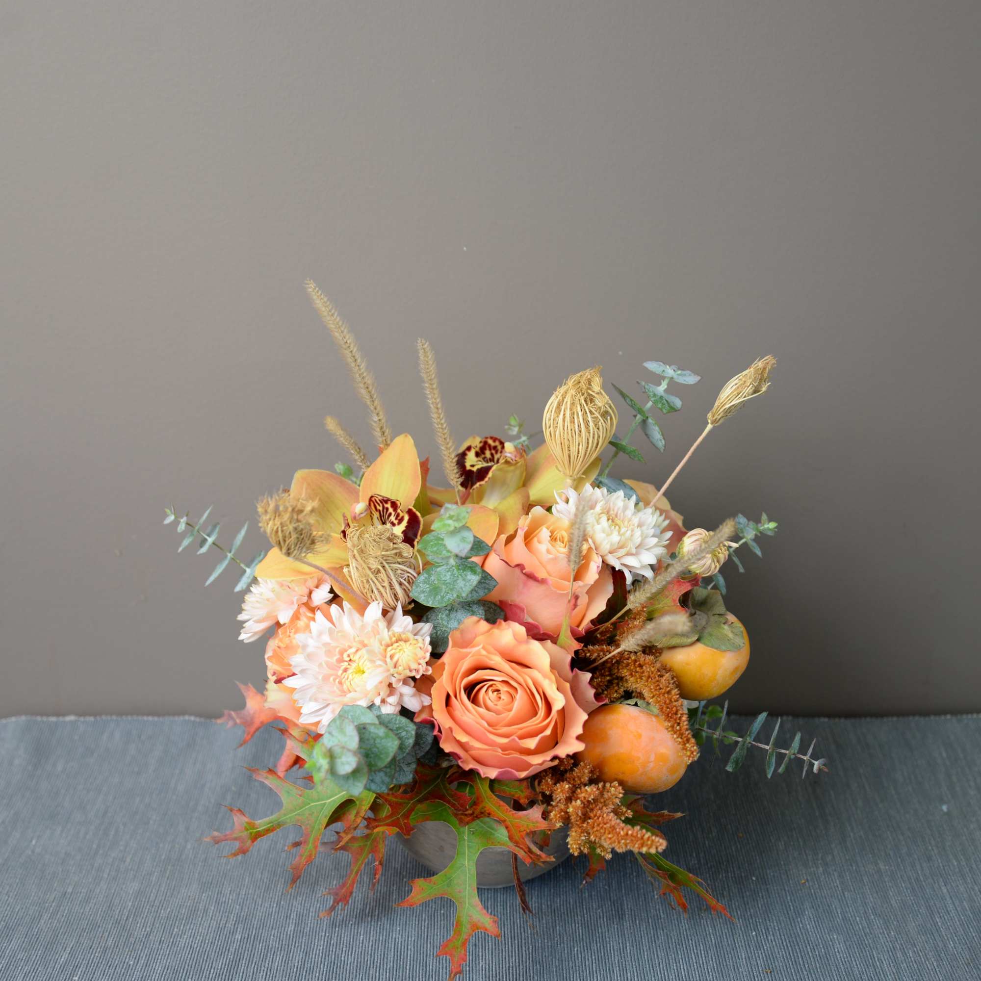 Our designers will choose a beautiful selection of seasonal blooms.
The standard size Our designers will choose a beautiful selection of seasonal blooms.
The standard size