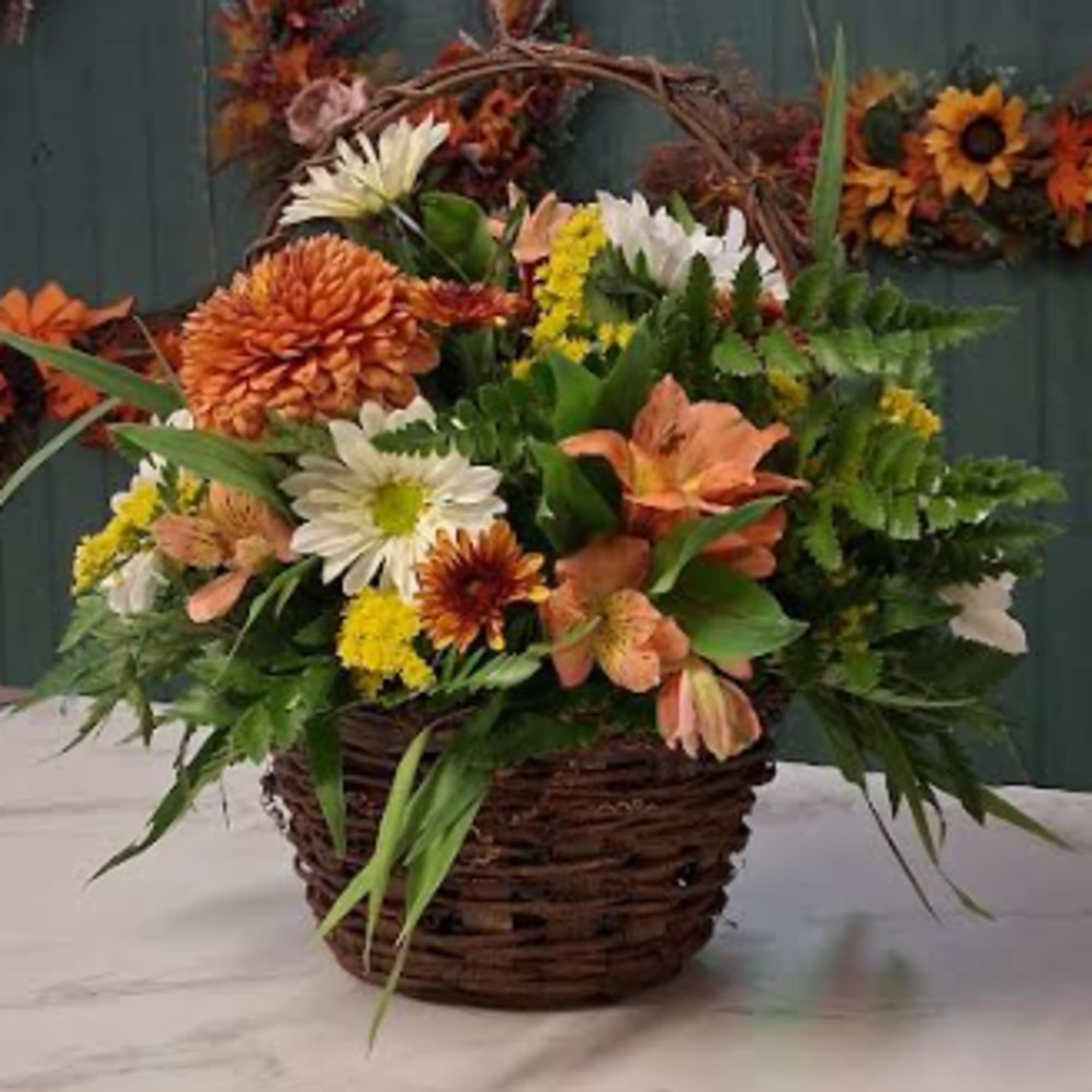 Celebrate the beauty of the season with our Basket Full of Fall