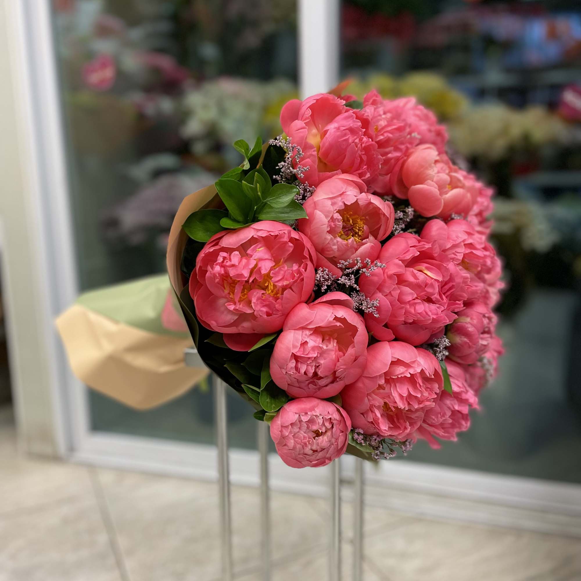 Fresh Cut beautiful Coral Peonies.   Please call (347) 492 -