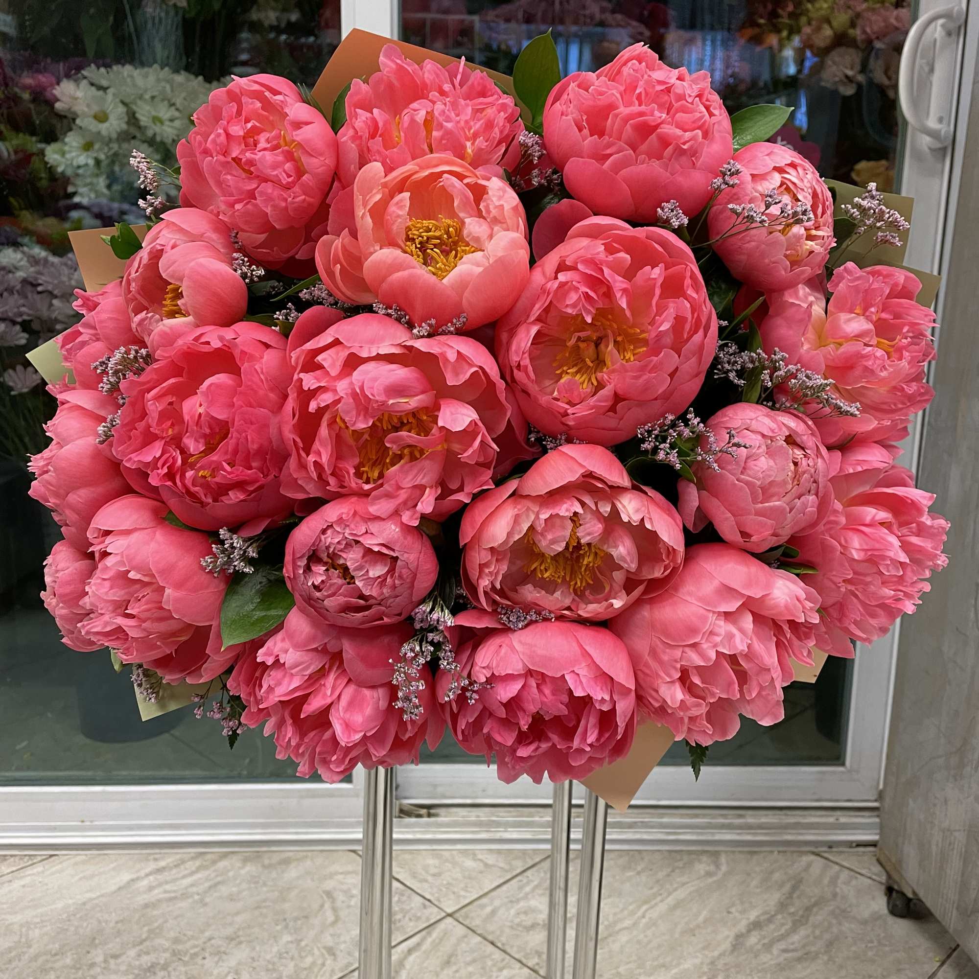 Fresh Cut beautiful Coral Peonies.   Please call (347) 492 -