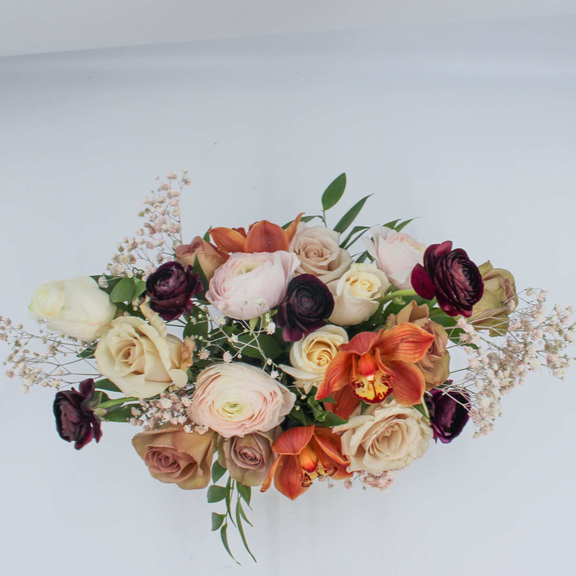 Cheeky is a fun and flirty mix of Chocolate Cymbidium, Blush and